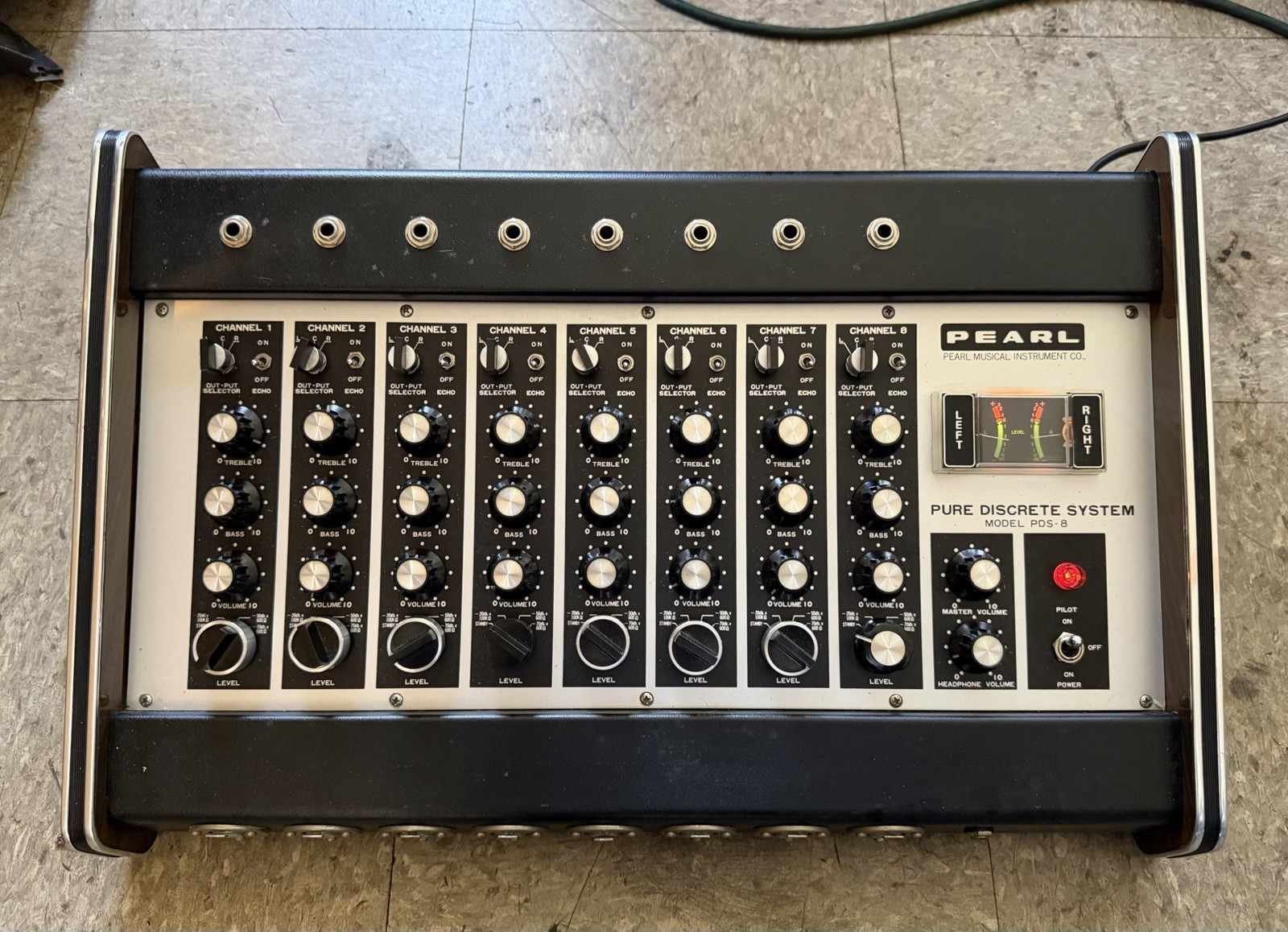 Vintage Rare Pearl Pure Discrete 8 Channel Mixer Pro Audio