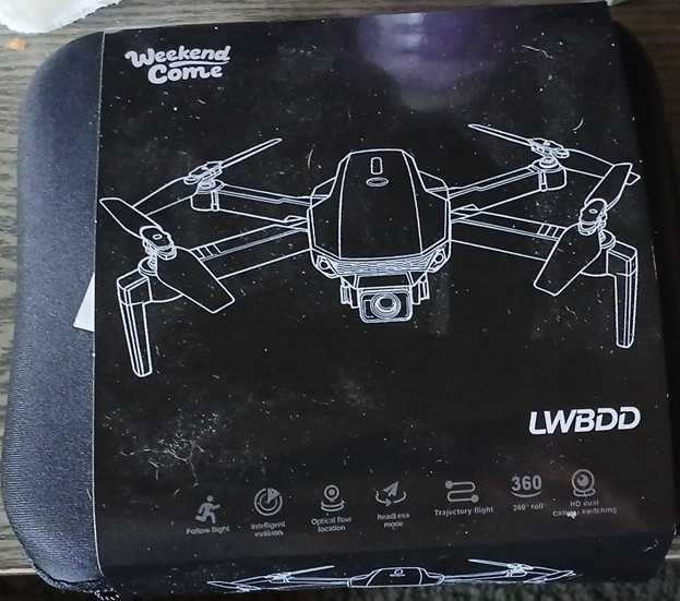 LWBBD Foldable Quadcopter Drone Black With Camera Controller Carrying Case