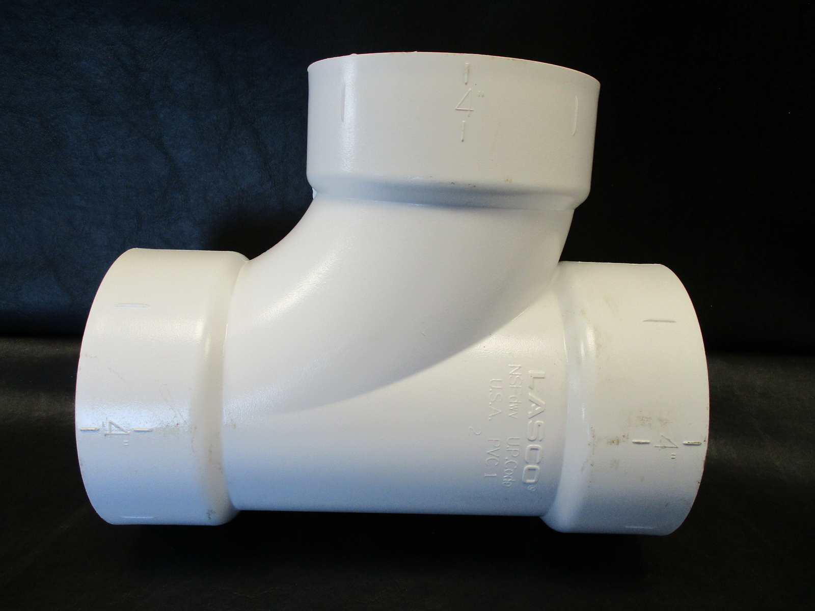 LASCO 4" SCHEDULE 40 PVC PLUMBING TEE FITTING WHITE 035-2124