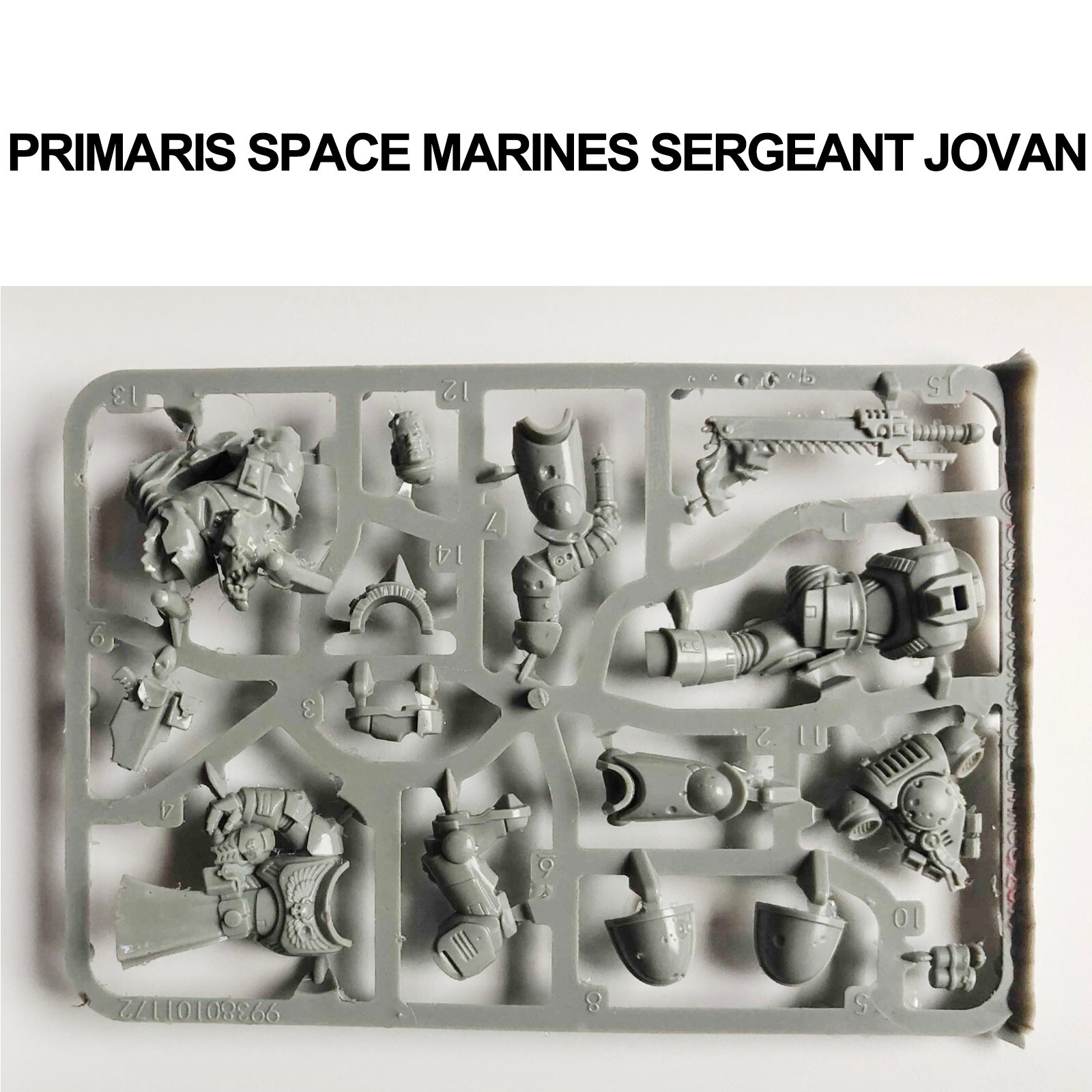 Uncolored model Primaris Space Marines Sergeant Jovan WOW