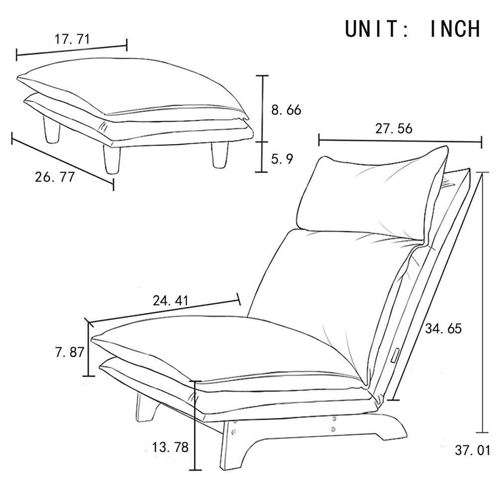 Sturdy and Durable Lazy sofa balcony leisure chair foldable reclining chair