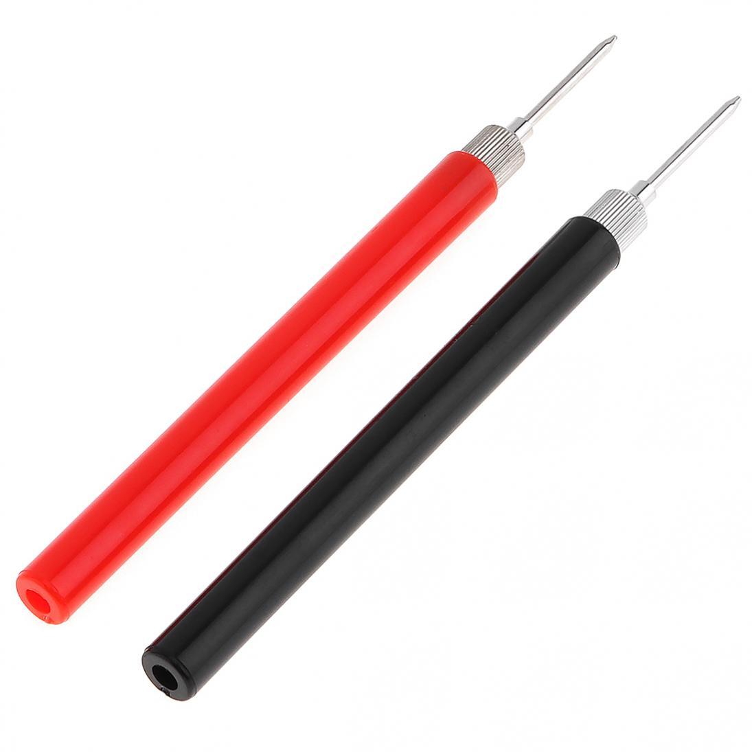 10pcs Test Probes Pin Insulation Piercing Needle Multimeter Test Probe red Black