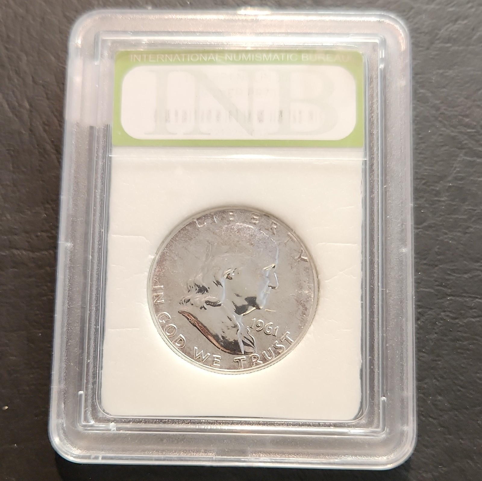 1961 PR70 Franklin Half Dollar 50C Coin Uncertified in INB Holder