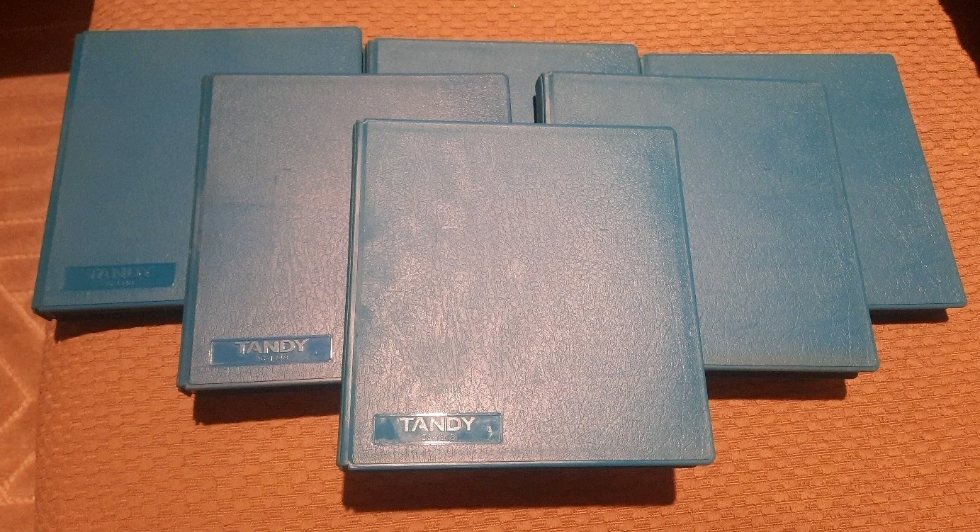 LOT of (11) Tandy Diskette Travel Tote 5.25" 5-1/4" Floppy Disk Holder Case