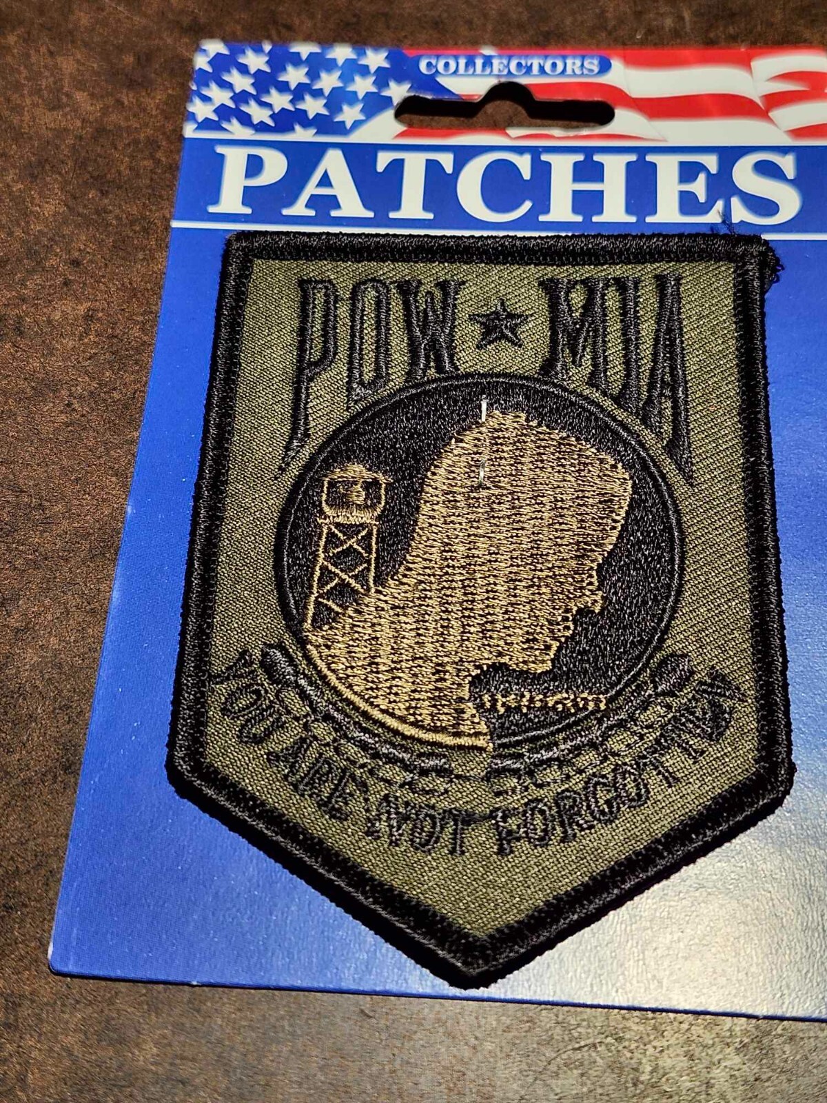 POW-MIA Patch, Subdued Green 2.5" x 3.5" (N206)