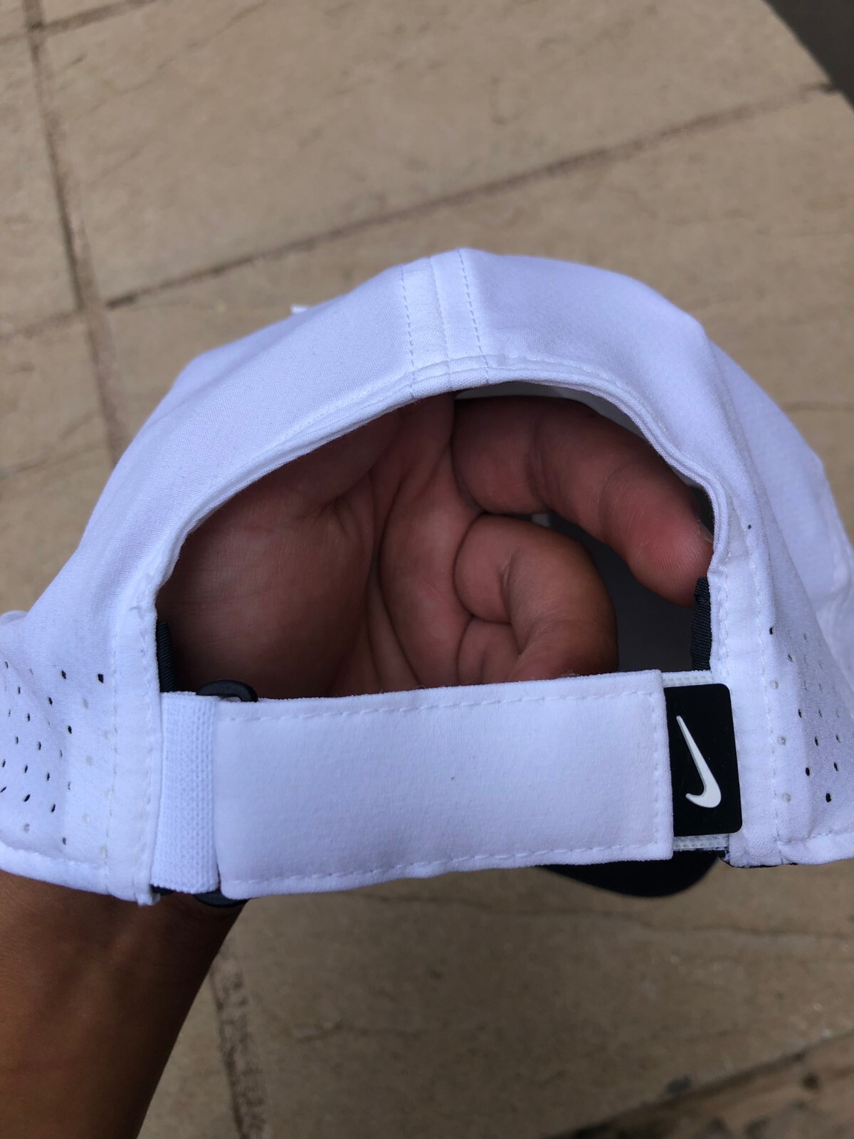 Nike Court Aerobill Tennis Club Hat Cap White Strapback FD6638-100 Adult L/XL
