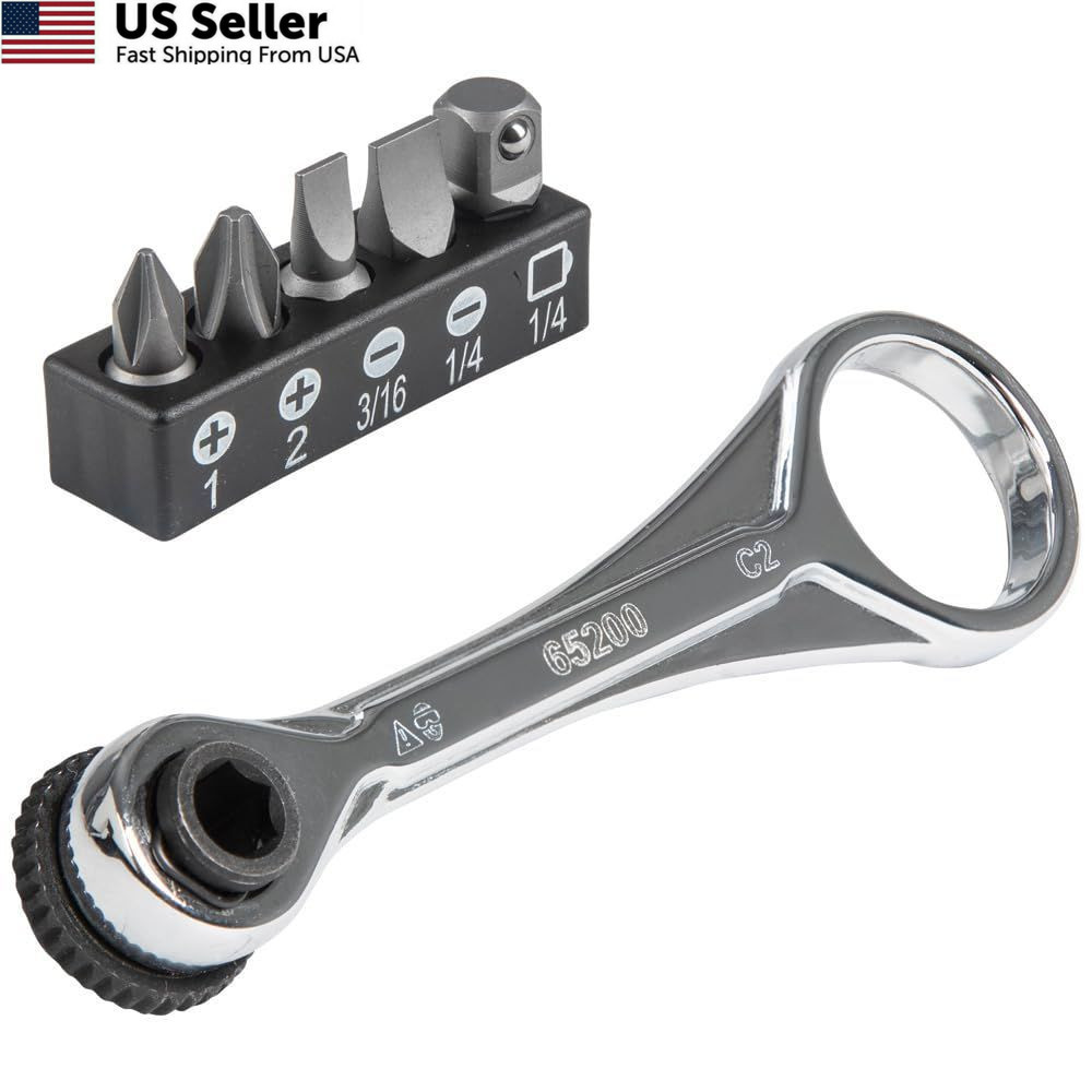 Klein Tools 65200 Ratchet Set, 5-Piece Mini Set Multi