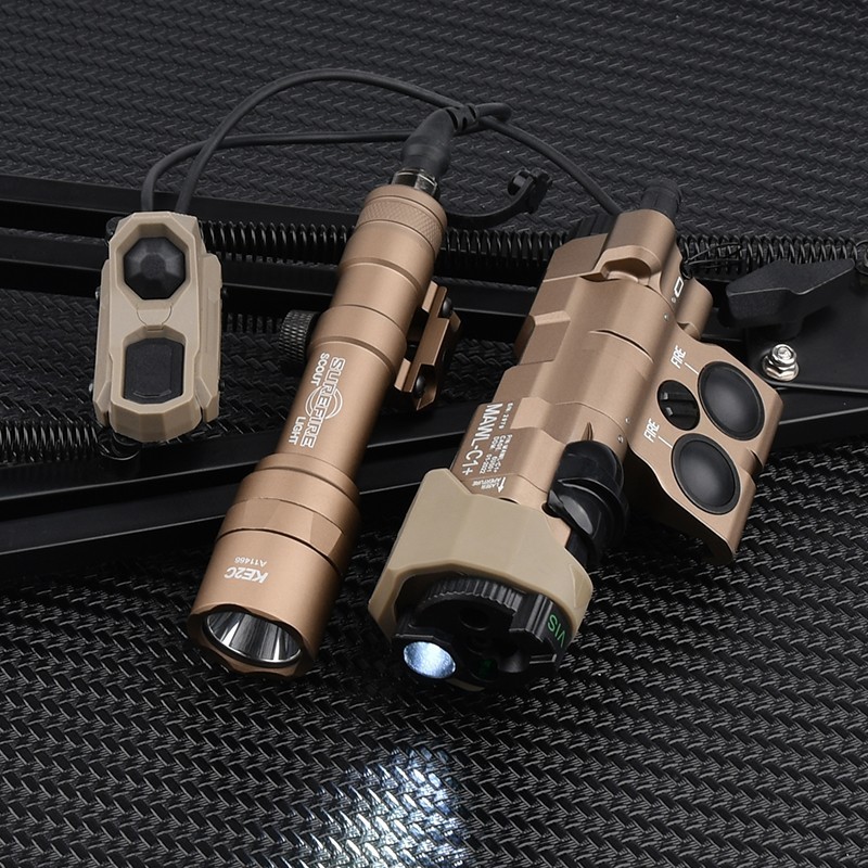 All Metal MAWL C1 Green IR Laser Sight White Light M600U Flashlight Axon Switch