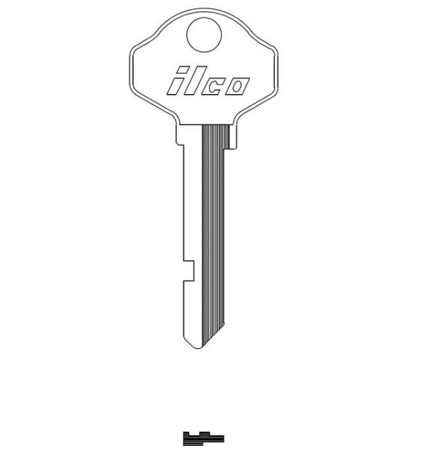 Ilco ALP6 for Alpha Key Blank uncut (1 Pc)