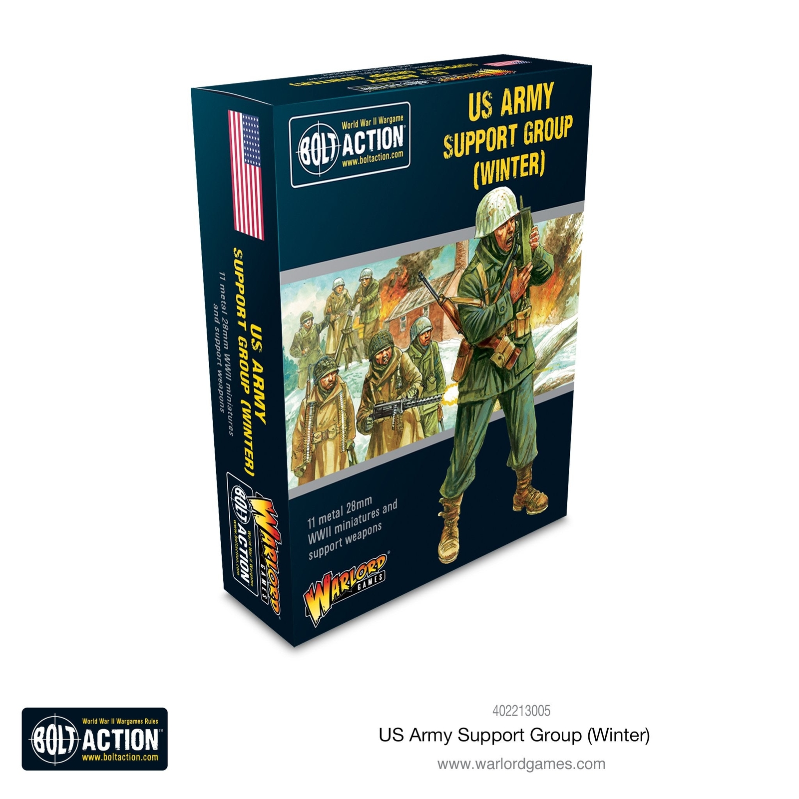 US Army Winter Support Group Bolt Action Warlord