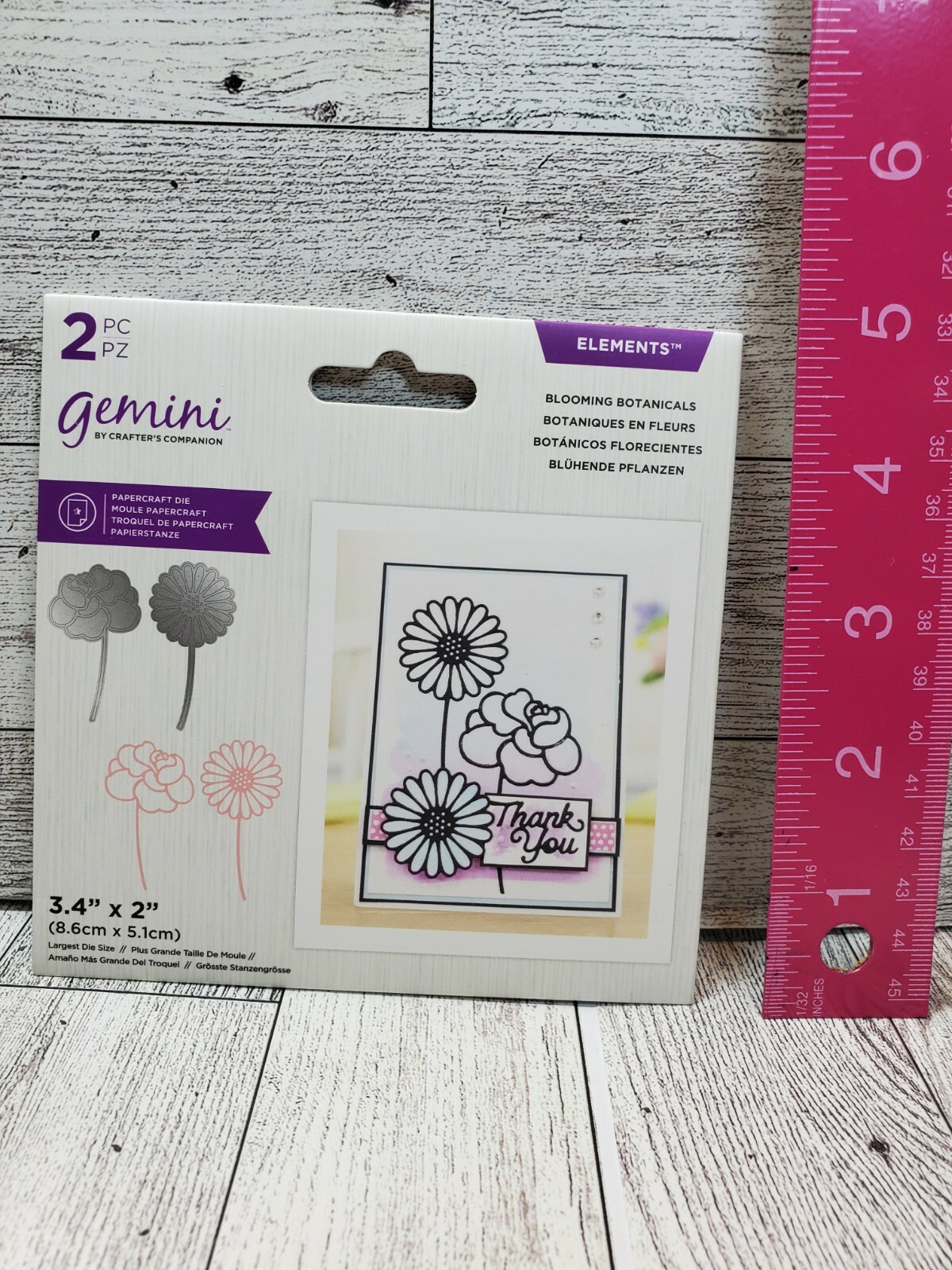 CC1 Crafters Companion Elements Outline Dies Blooming Botanicals New