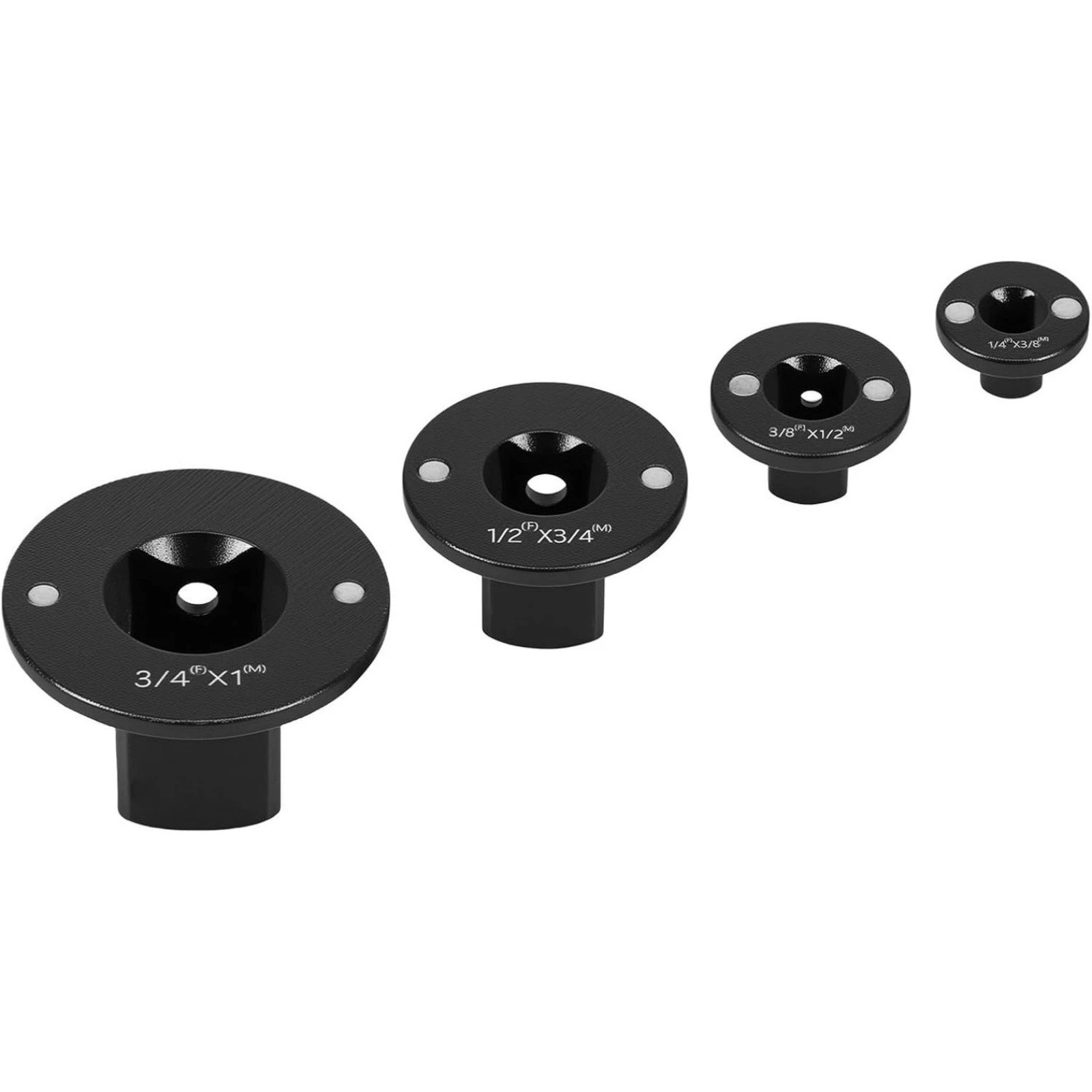 4Pcs Low Profile Magnetic Socket Adapter Set 1/4 3/8 1/2 3/4 Impact Wrench Tool