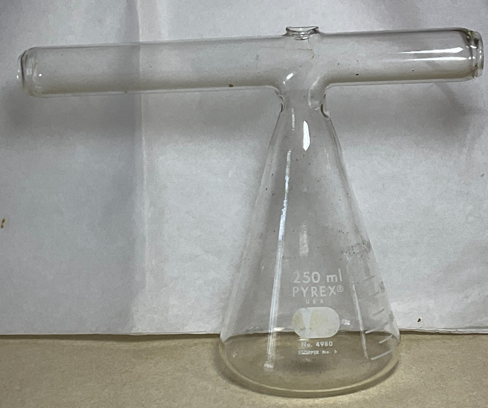 Vintage PYREX USA No. 4980 250mL Flask Dispenser Stopper No. 6