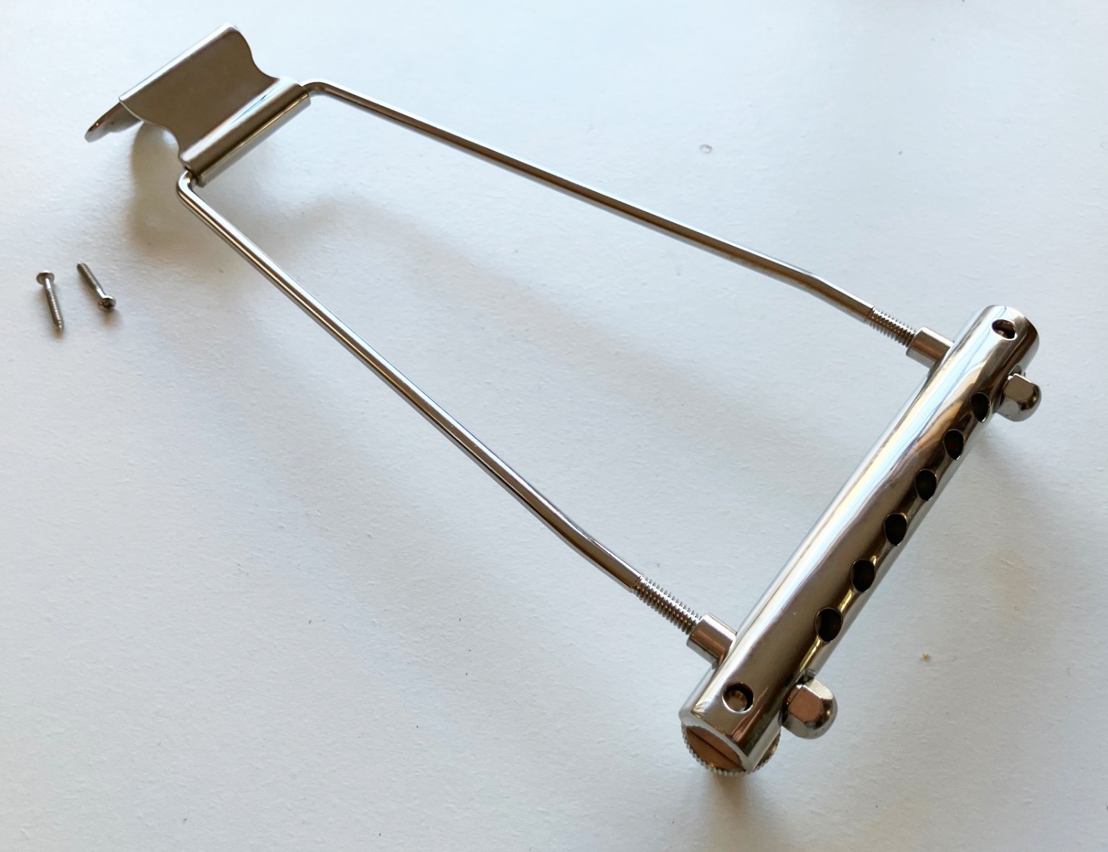60th Anniversary Gibson Les Paul Reissue Nickel Trapeze Tailpiece with Hardware
