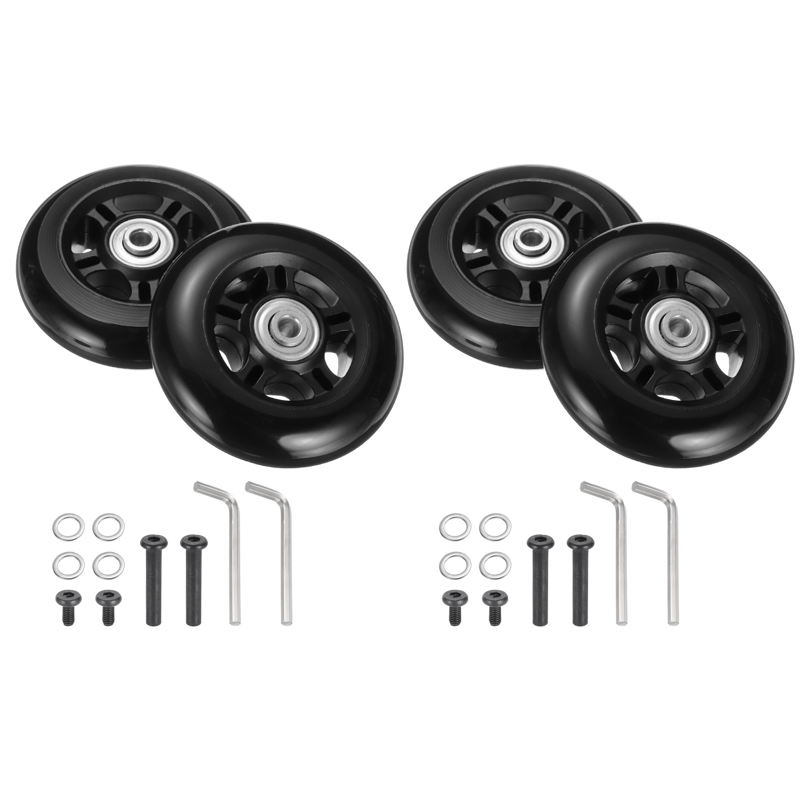 Set of 1 Luggage Wheels Replacement 84 x 24 mm/3.3" x 0.9" for Suitcase