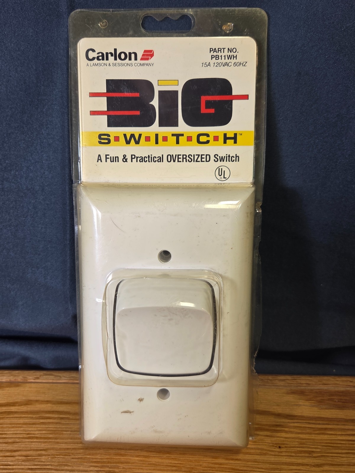 Carlon Wall Light Switch Large A Fun & Practical Oversized Switch White
