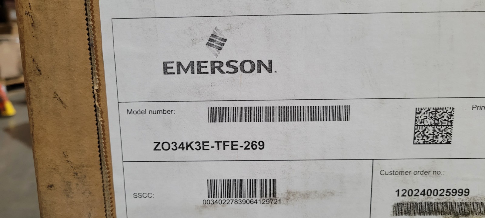 Emerson Copeland Scroll Compressor Z034K3E-TFE-269 NEW