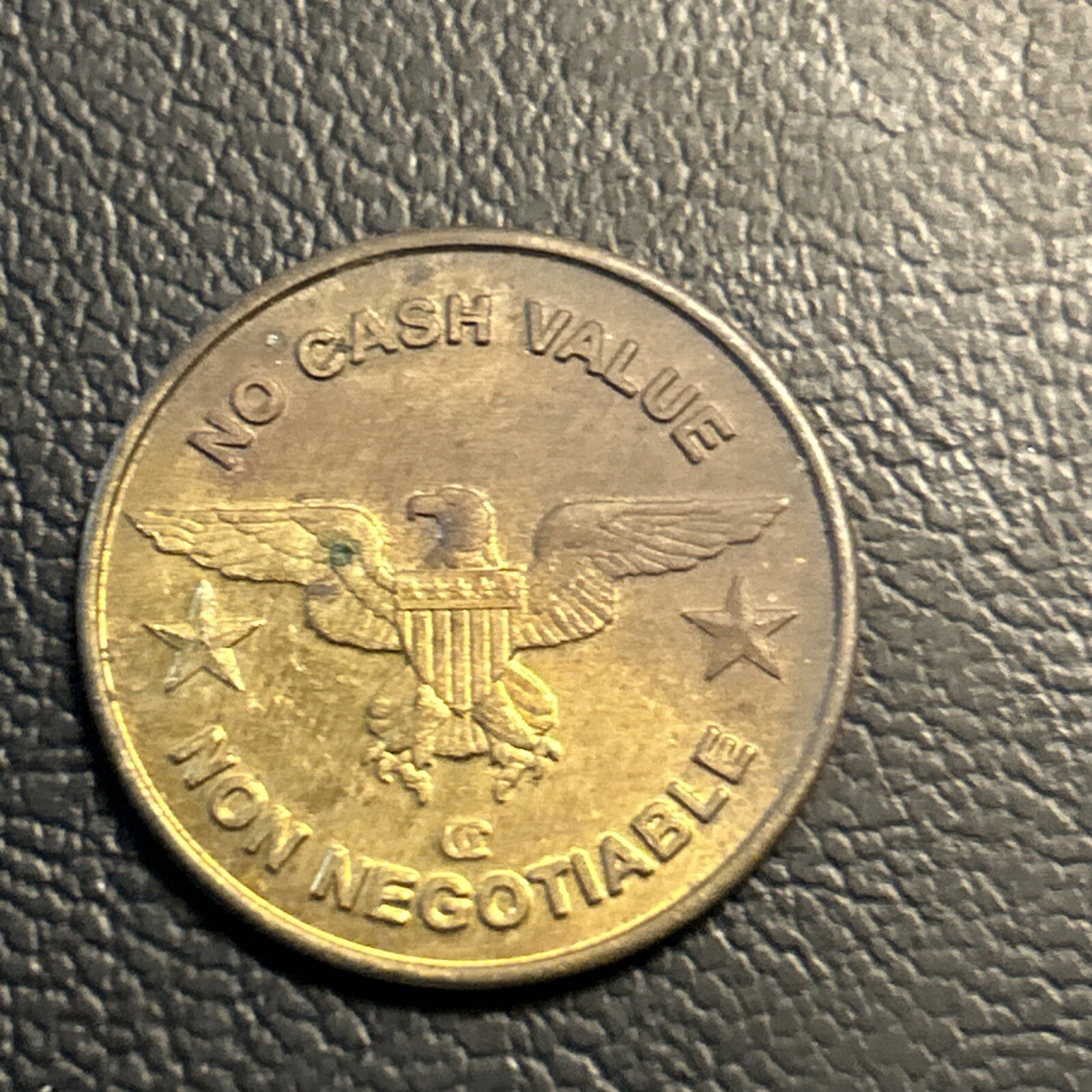 Large Size Eagle Shield, Star Game Video Arcade Token  F35a