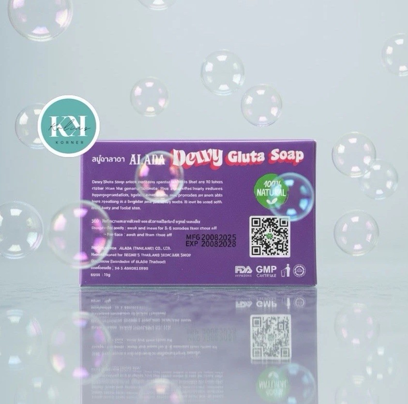 ALADA NATURAL Dewy Gluta Soap 70g with Niacinamide & Collagen Pack of 3