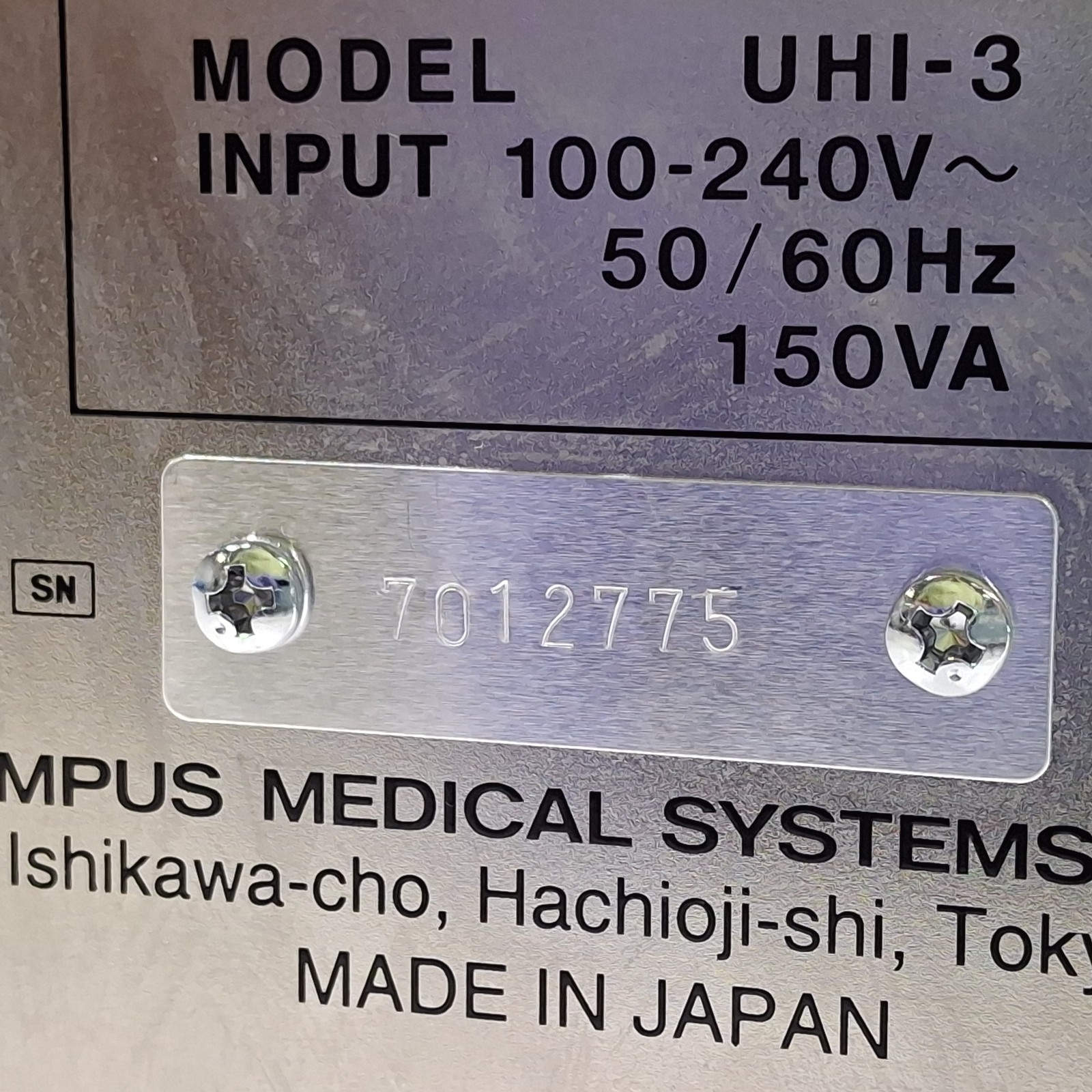 Olympus UHI-3 High Flow Insufflator