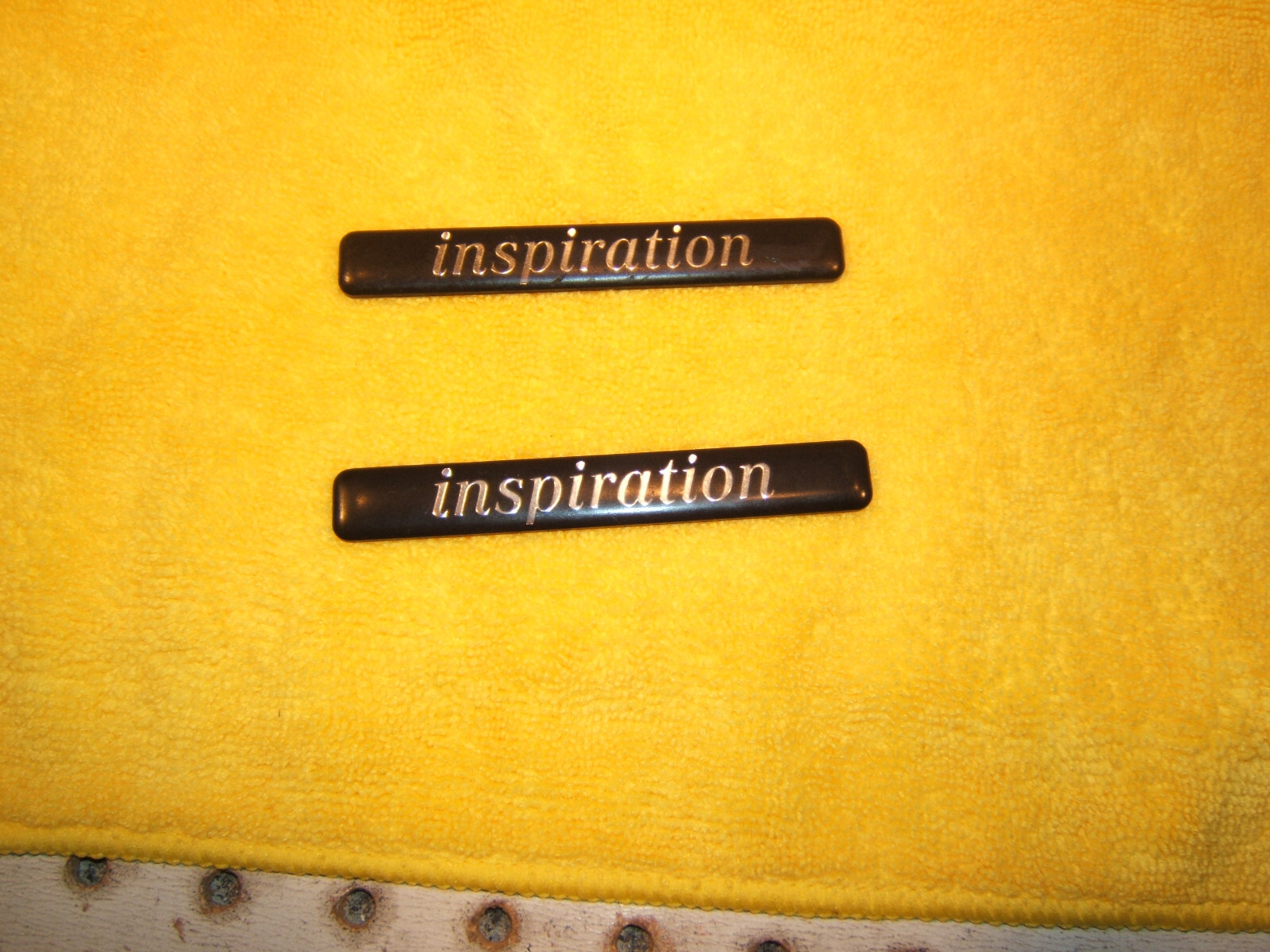 Mercedes W63 ML SUV INSPIRATION front doors black Genuine OEM 2 Emblems only