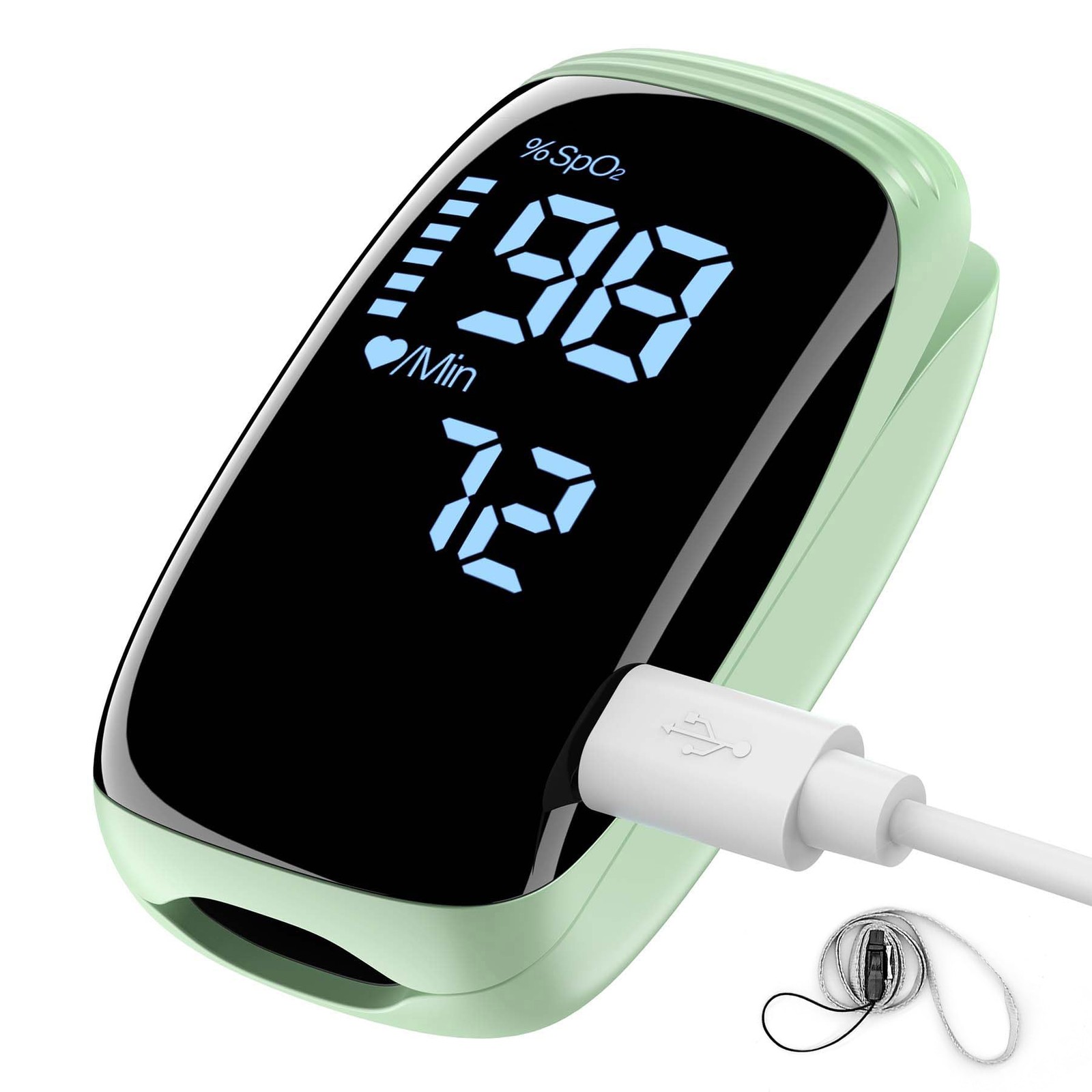Oxygen Saturation Monitor Fingertip Pulse Oximeter OLED SpO2 Blood OLED Display