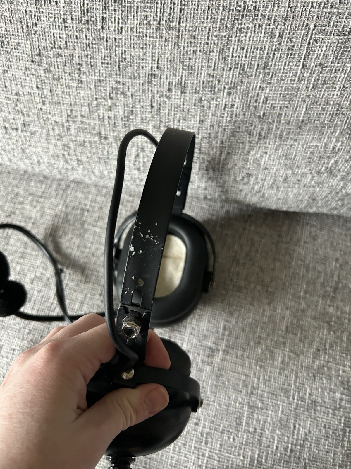 FLIGHTCOM BLACKHAWK 5DX AVIATION HEADSET NICE CONDITION