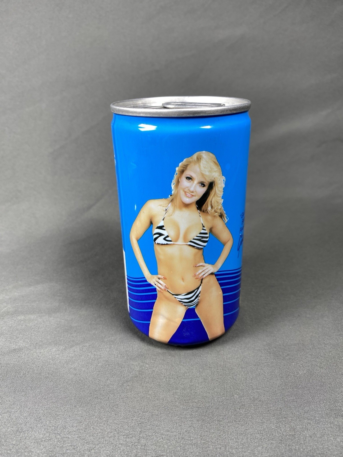 Vintage 1985 Bikini Cola Unopened Empty 12 Oz. Soda Can W/ Ginger Miller