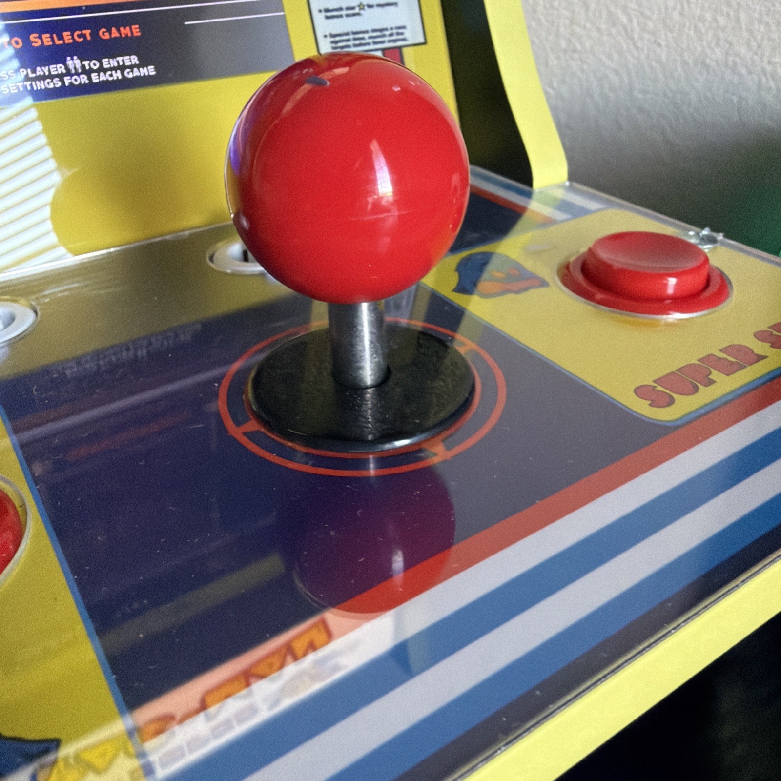 Arcade1Up Super Pac-Man Counter Top Arcade Machine 4 Games; Clean And Working
