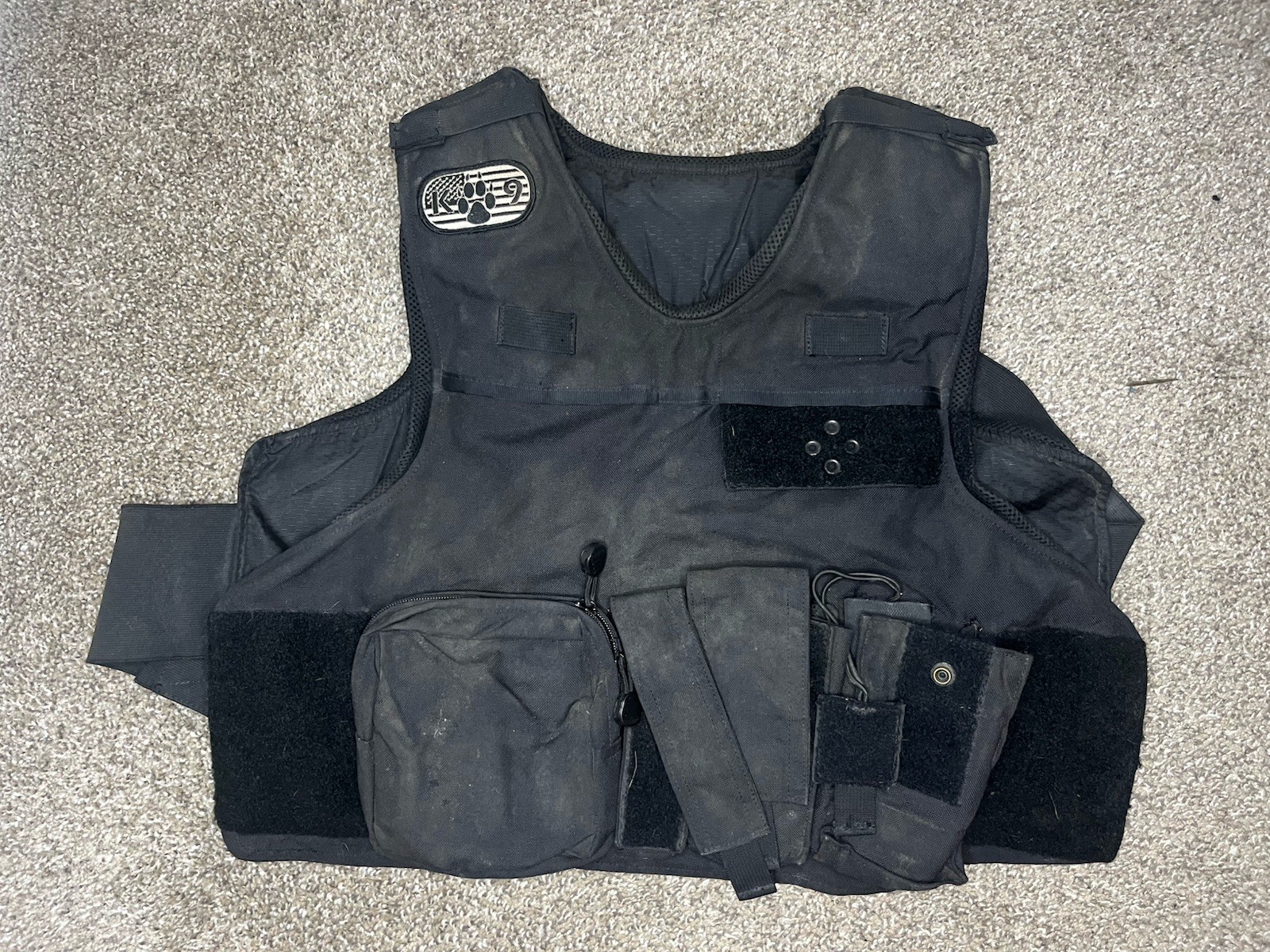 Second Chance Body Armor SCA Male Tactical Vest Black 2215-2214 Police K9 Unit