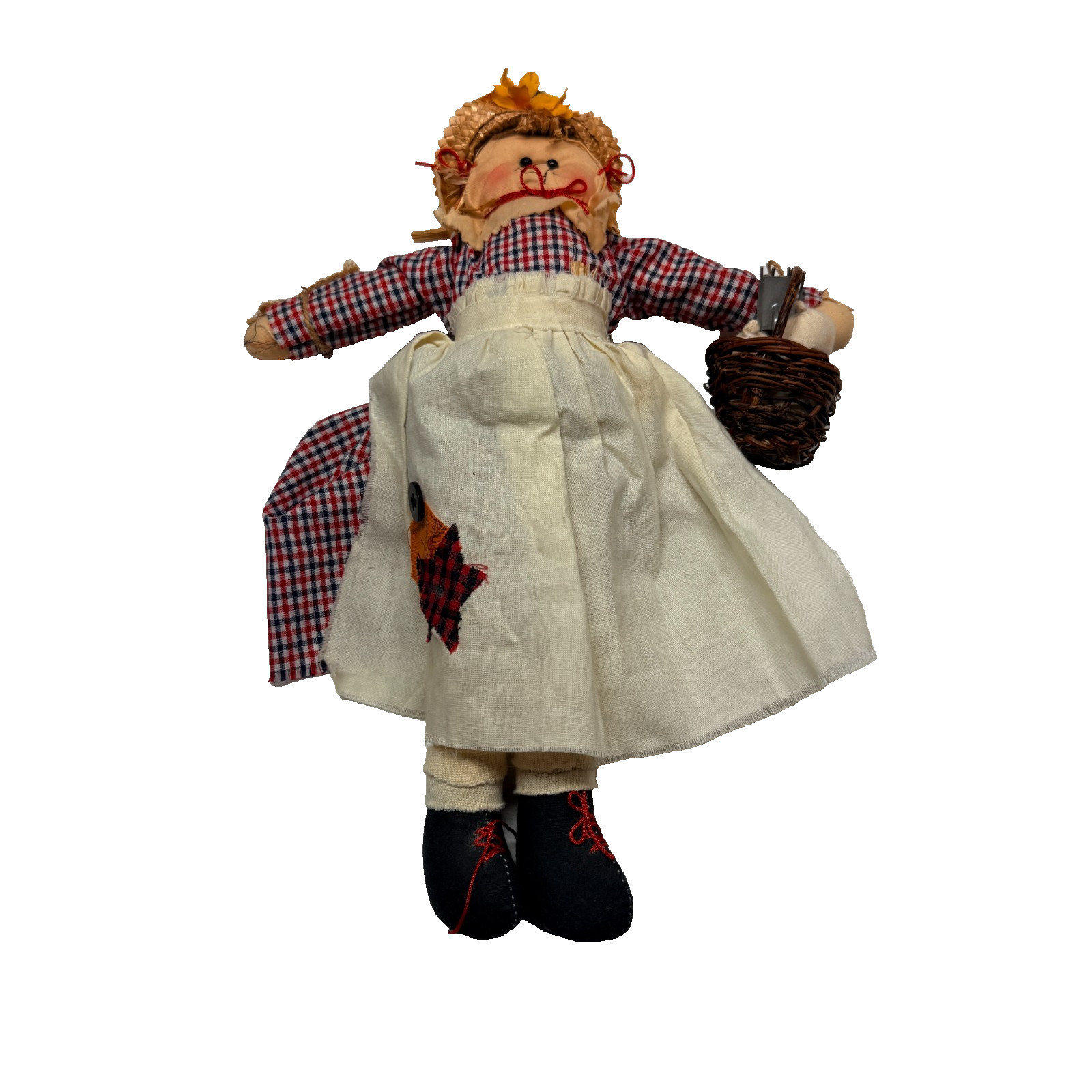 Thanksgiving Scarecrow Rag Doll Pair