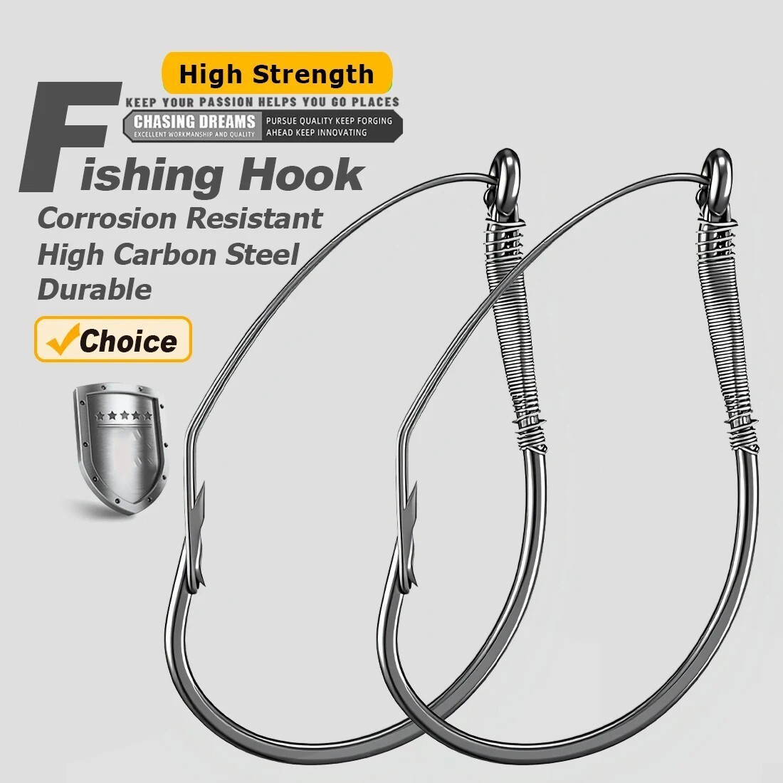 50pcs Drop Shot Weedless Hook Wacky Rig Hook Worm Hook Sea Bass Fishing Hook