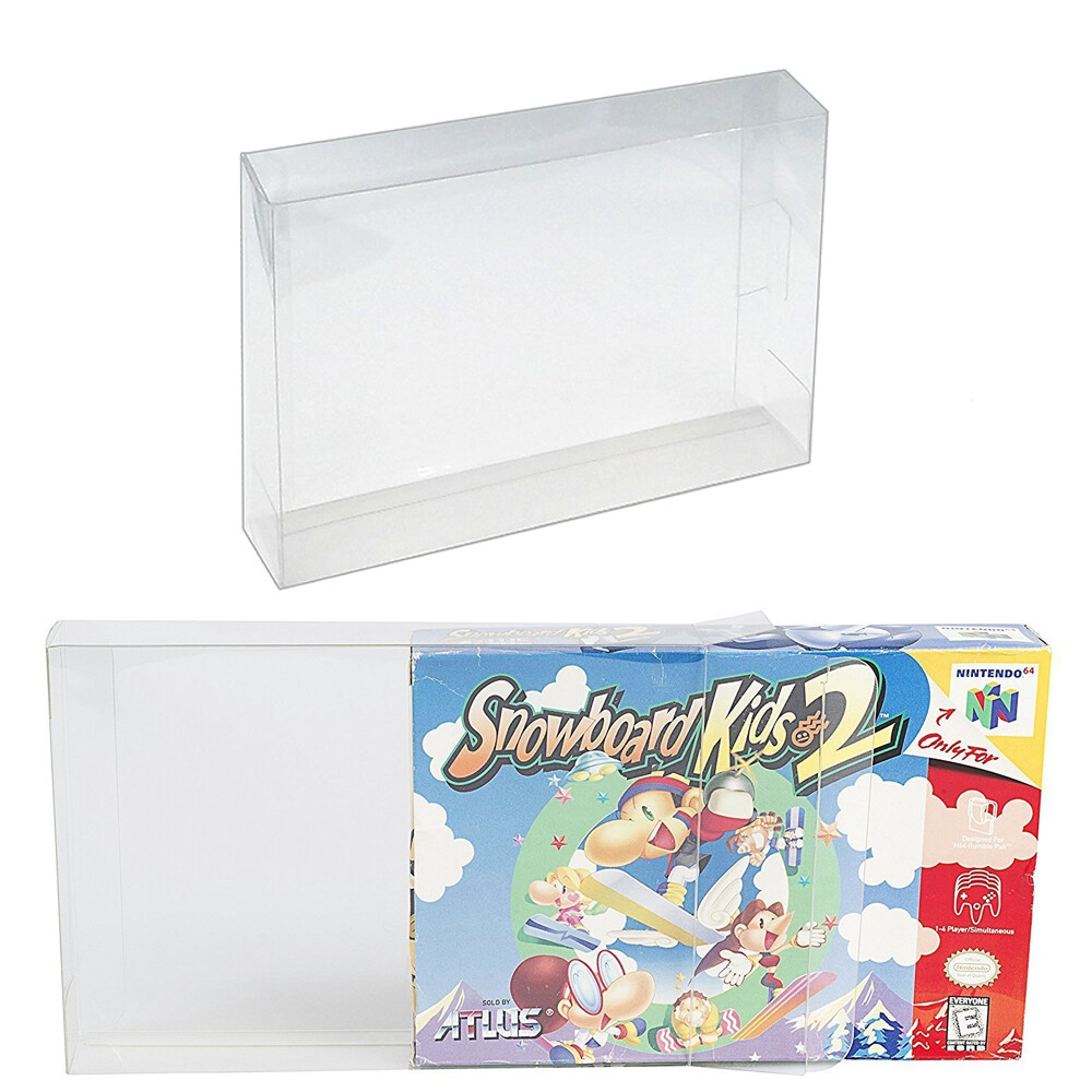 5PC Box Protectors For SNES / N64 / ATARI JAGUAR Games Super Nintendo 64 CIB