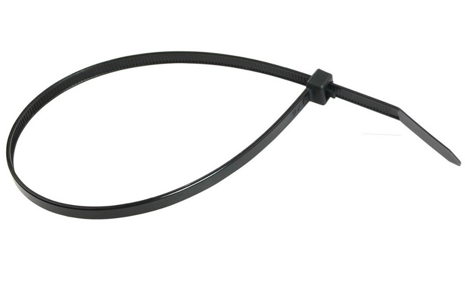100 ct. CABLE TIES Assorted Sizes Black Plastic ZIP Tie Wire Cord Organizer Pack