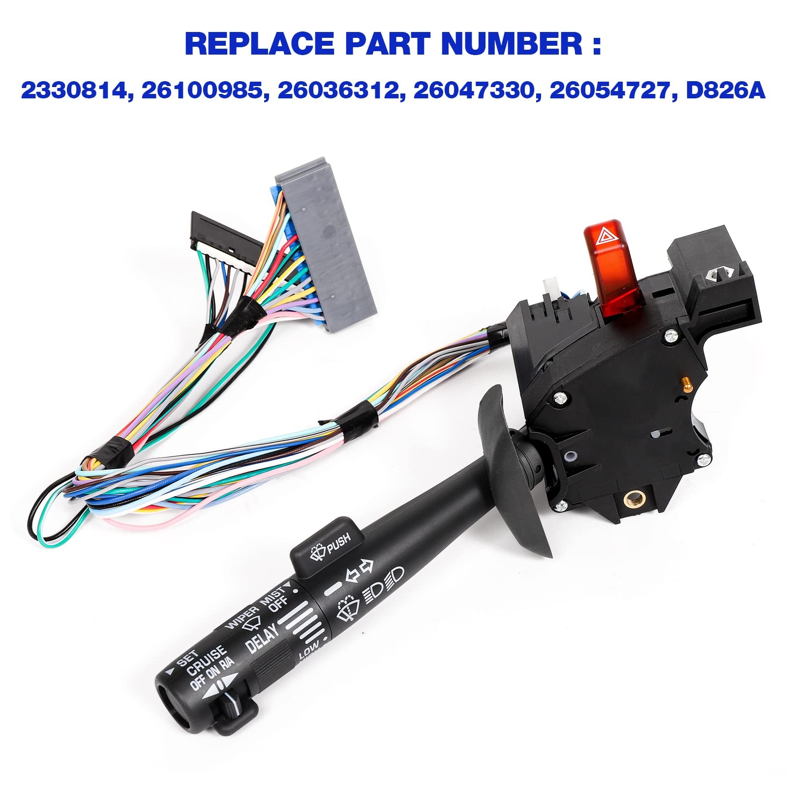 Multi-Function Combination Switch Assembly Replacement for Chevy Tahoe, Blazer,