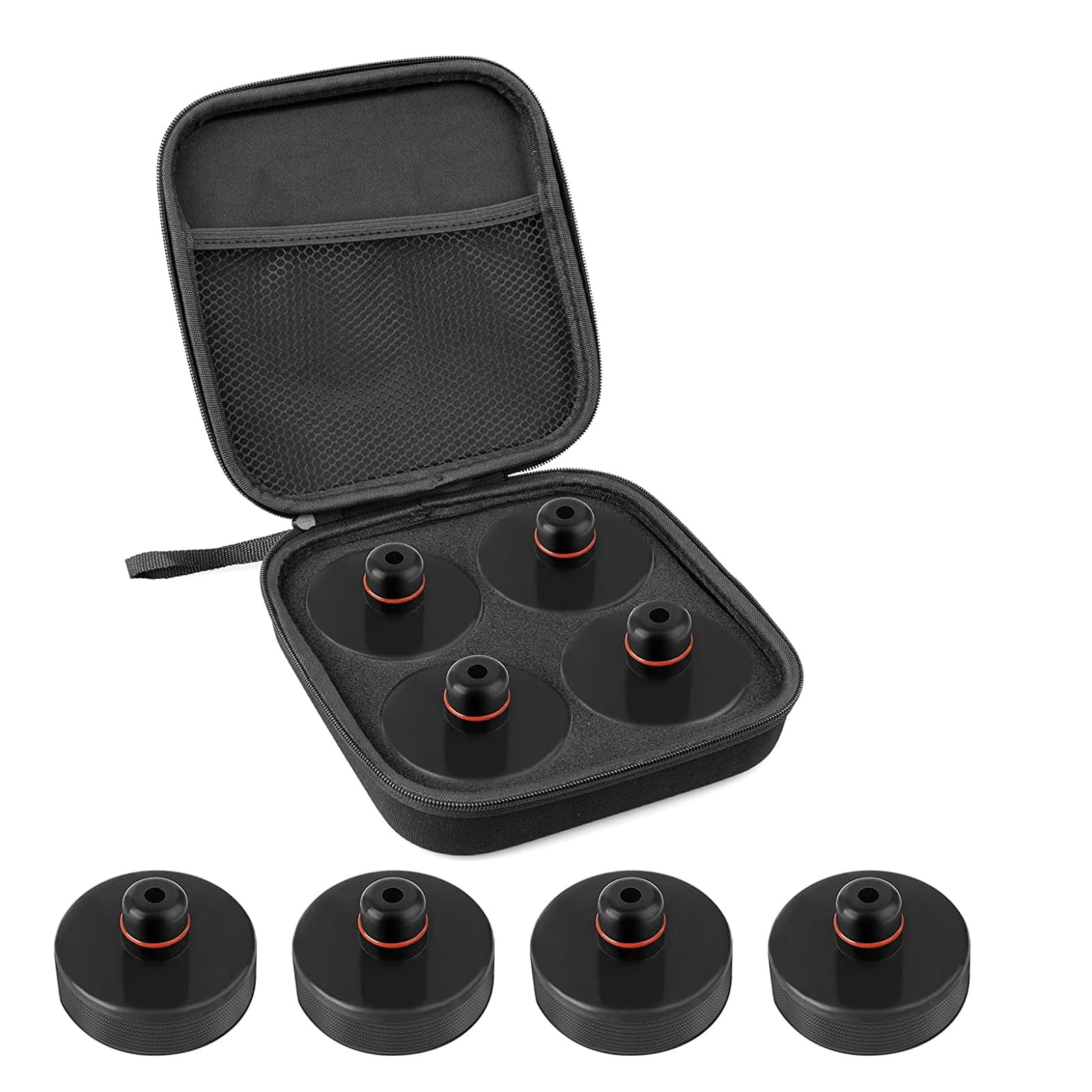 Tlaleikejia Lifting Jack Pad for Tesla Model 3/S/X/Y, 4 Pucks with Black