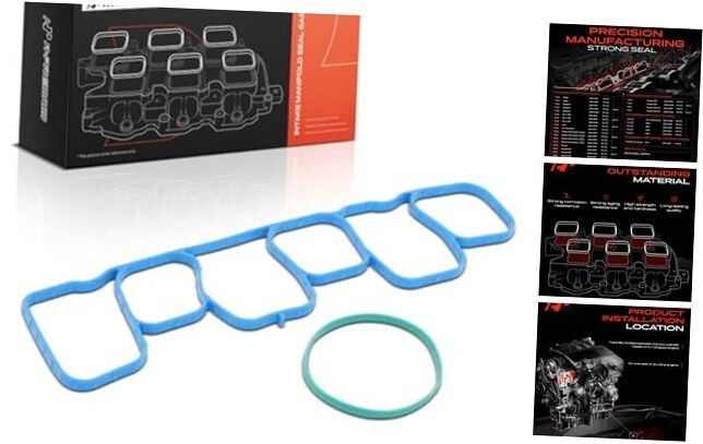Upper Fuel Injection Plenum Gasket Set for Ford, Lincoln, & Lincoln