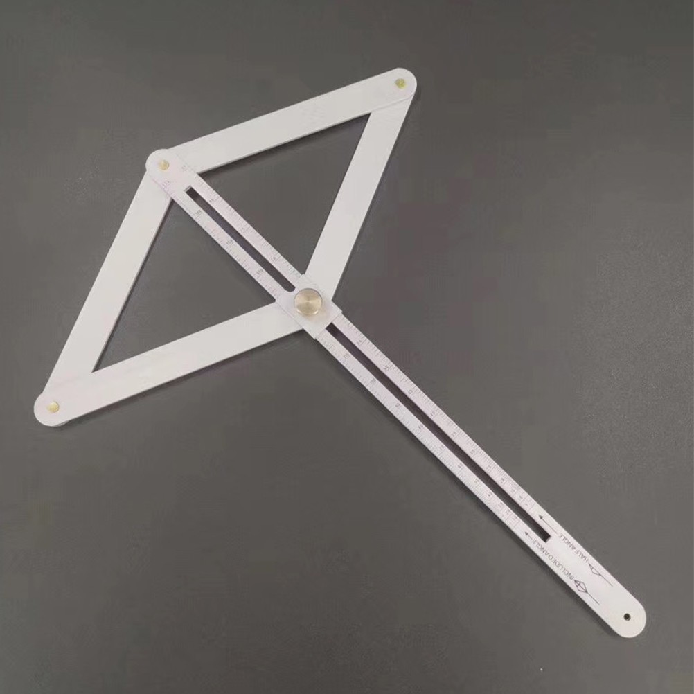 Diagonal Ruler Multifunctional Protractor Measuring Tool for Woodworking