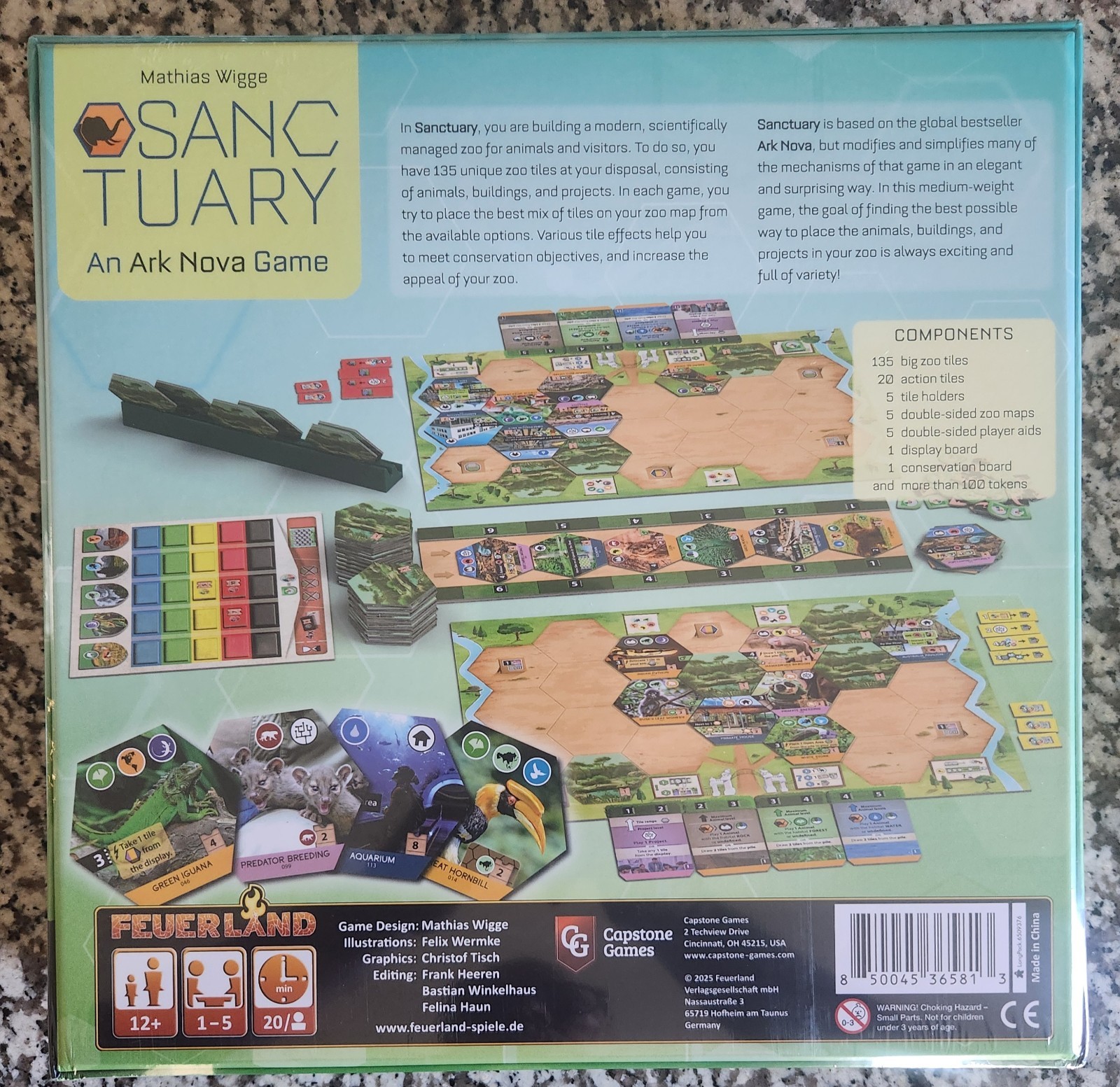 Sanctuary an Ark Nova Game Board Game w/ Kiosk Promo Tile NEW in Shrink