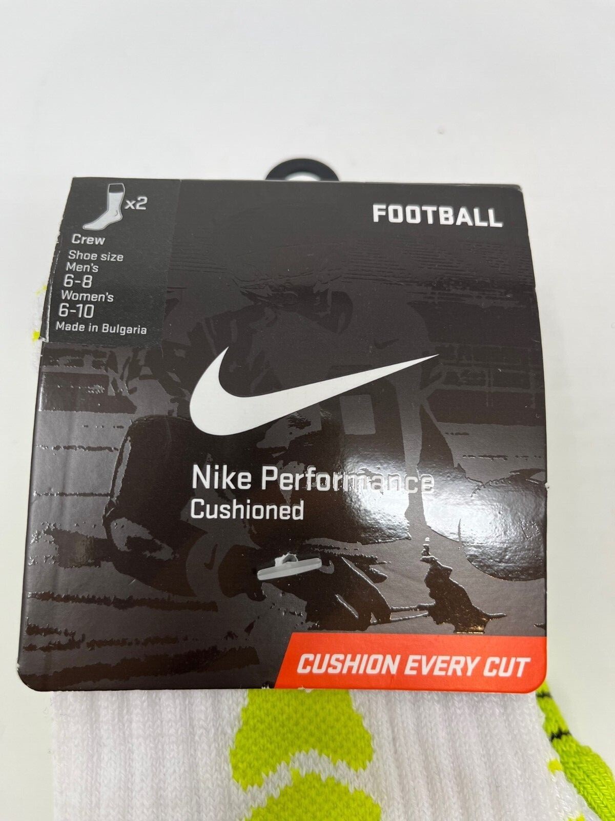 Nike Performance socks Cush Football 2pr Fast is faster & speed kills SX4560-971