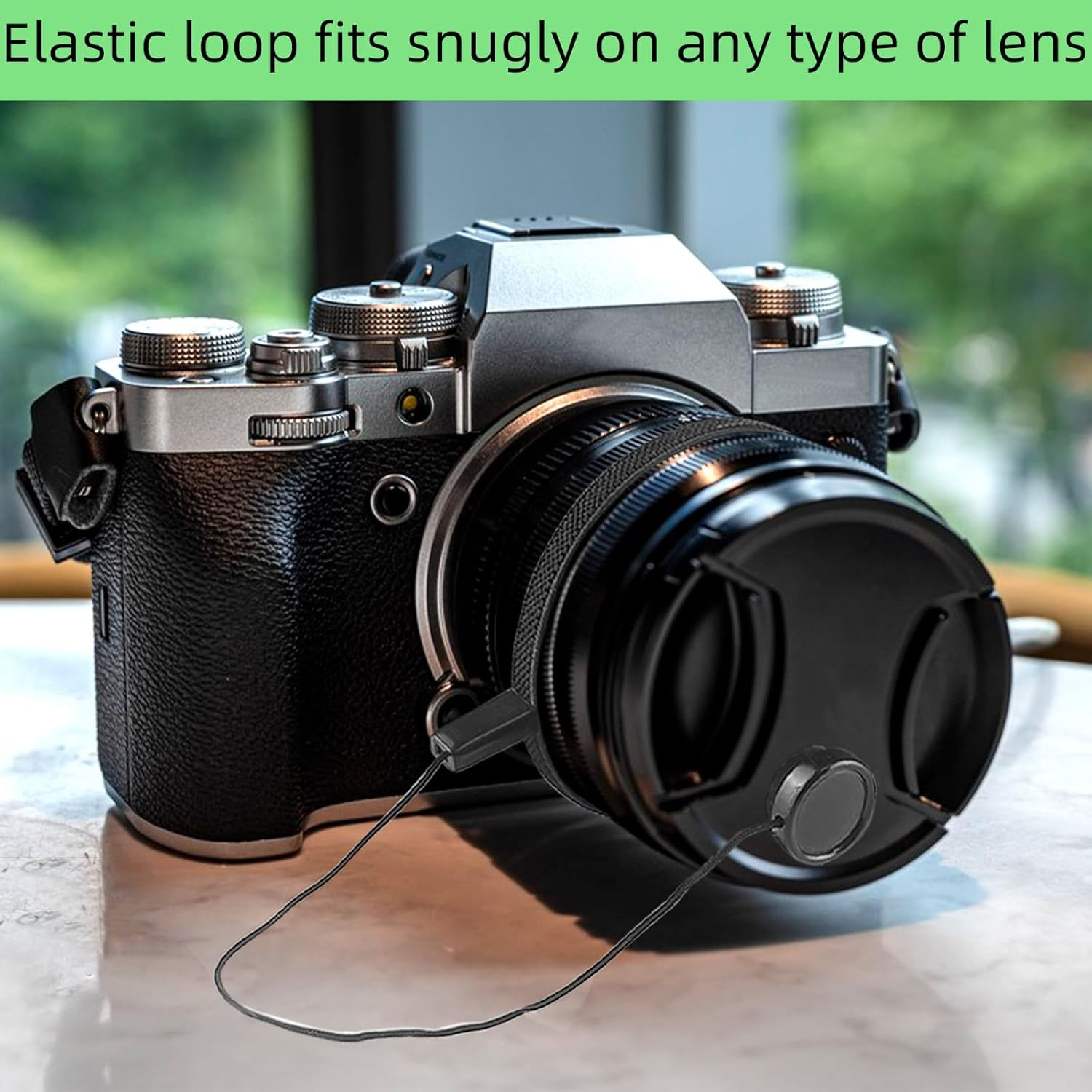 5 Pack Lens Cap Leash,Lens Cap Tether,Lenses Caps Keeper with Elastic String,...