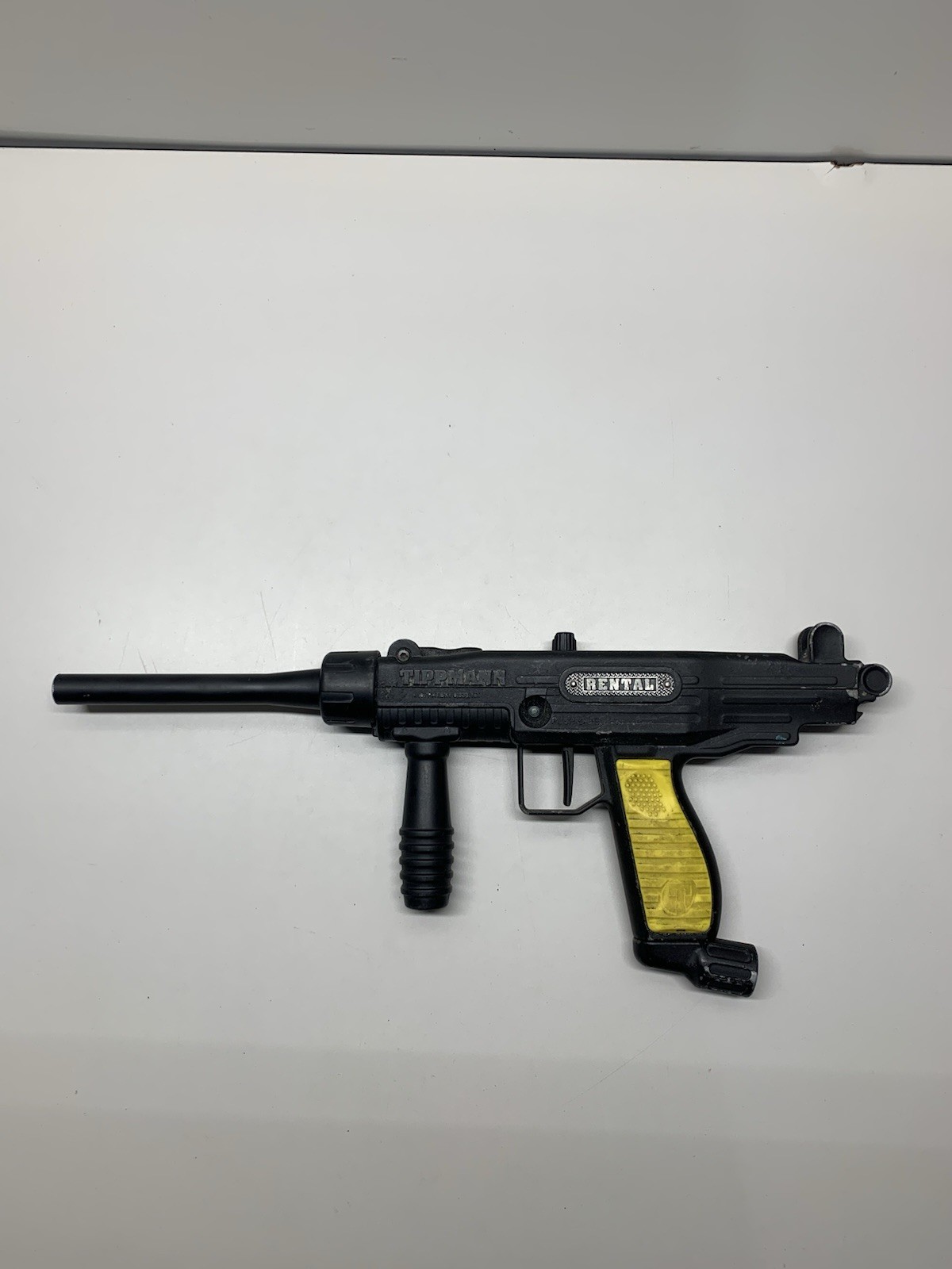 Tippmann Rental Paintball Marker Yellow Grip UNTESTED FOR PARTS OR REPAIR