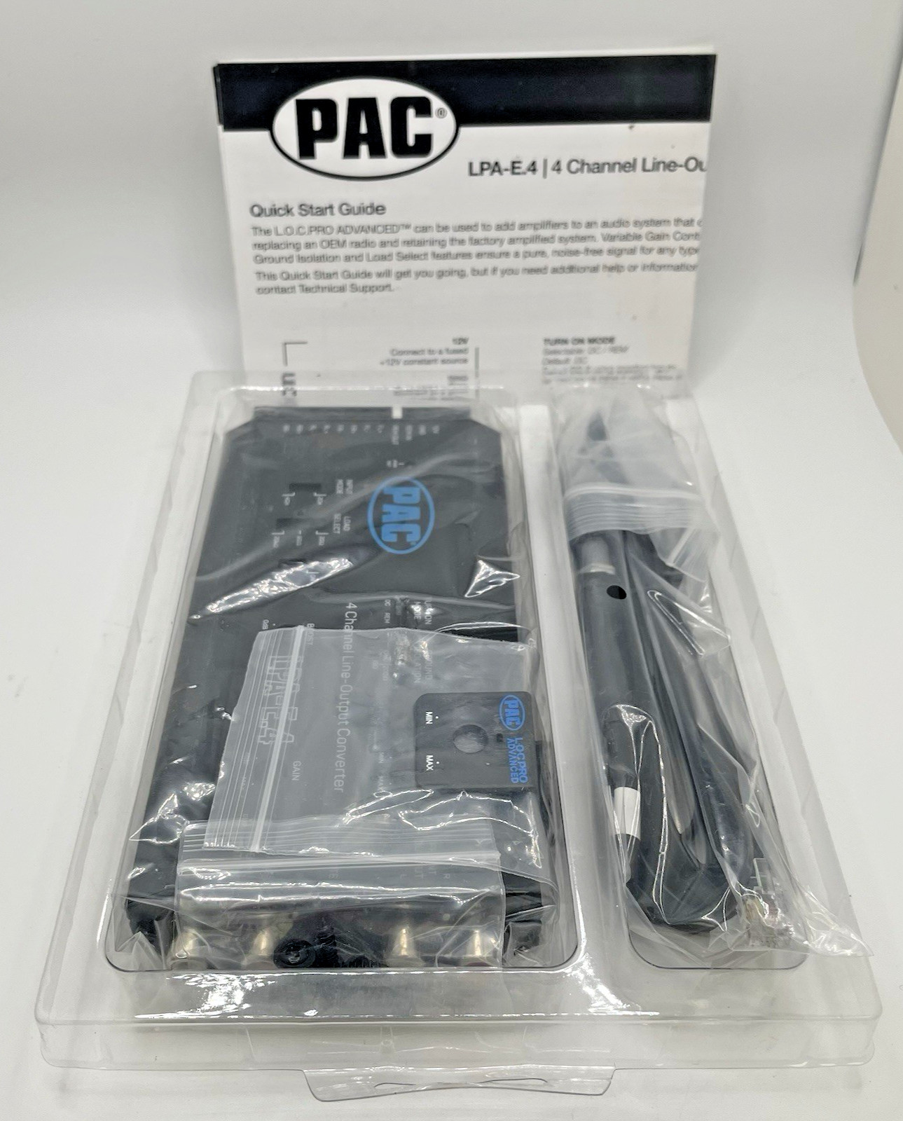 PAC LPA-E.4 LocPRO Advanced 4-CH Active Line Output Converter NEW-OPEN BOX #E110