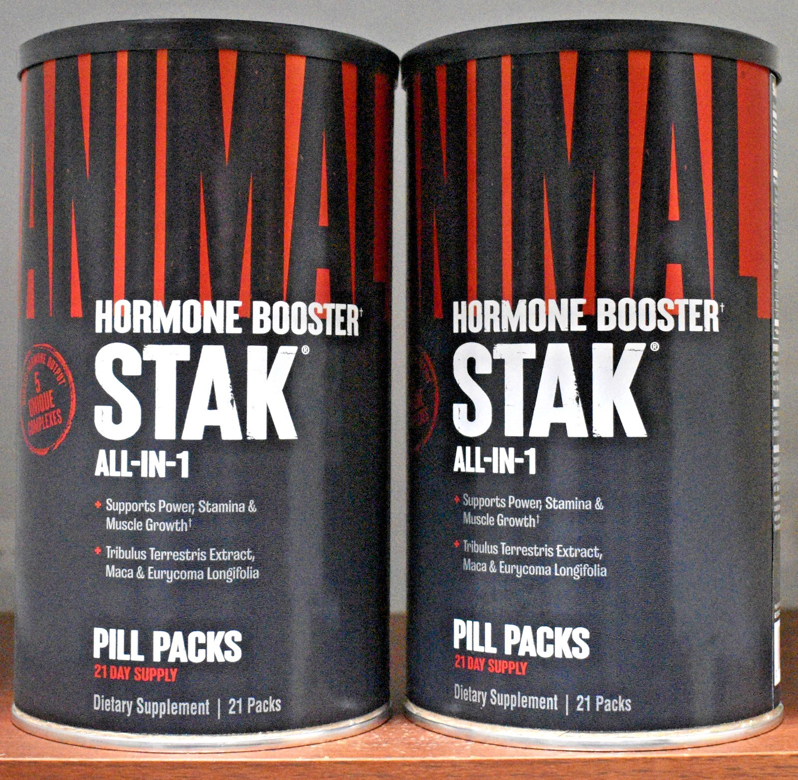 Lot of(2)Universal Nutrition Animal Stak 21 Packs Anabolic Hormone Stack Pak