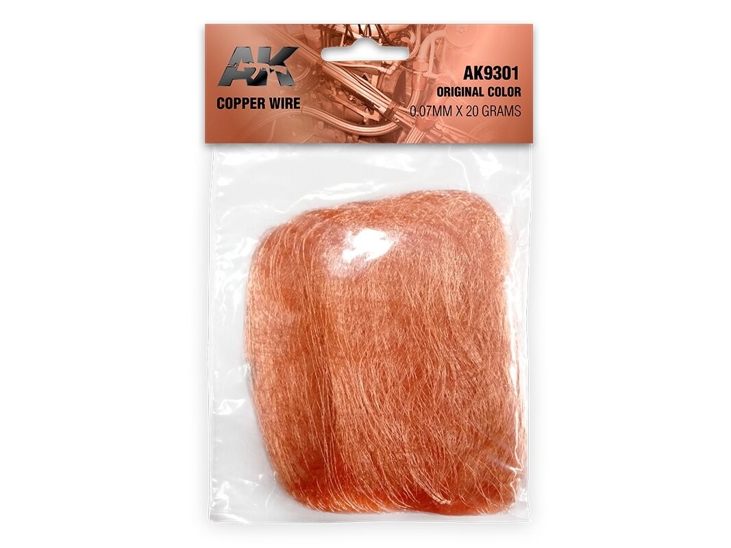 AK Interactive - Copper wire 0.07mm x 20 grams, AK9301