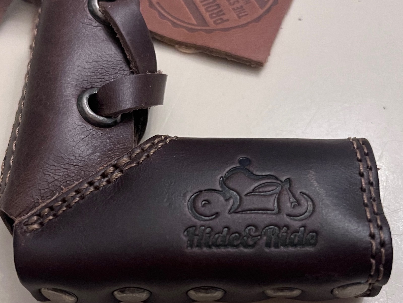 Stockyard Exchange Leather Shift Lever Sock Pair Hide & Ride NEW
