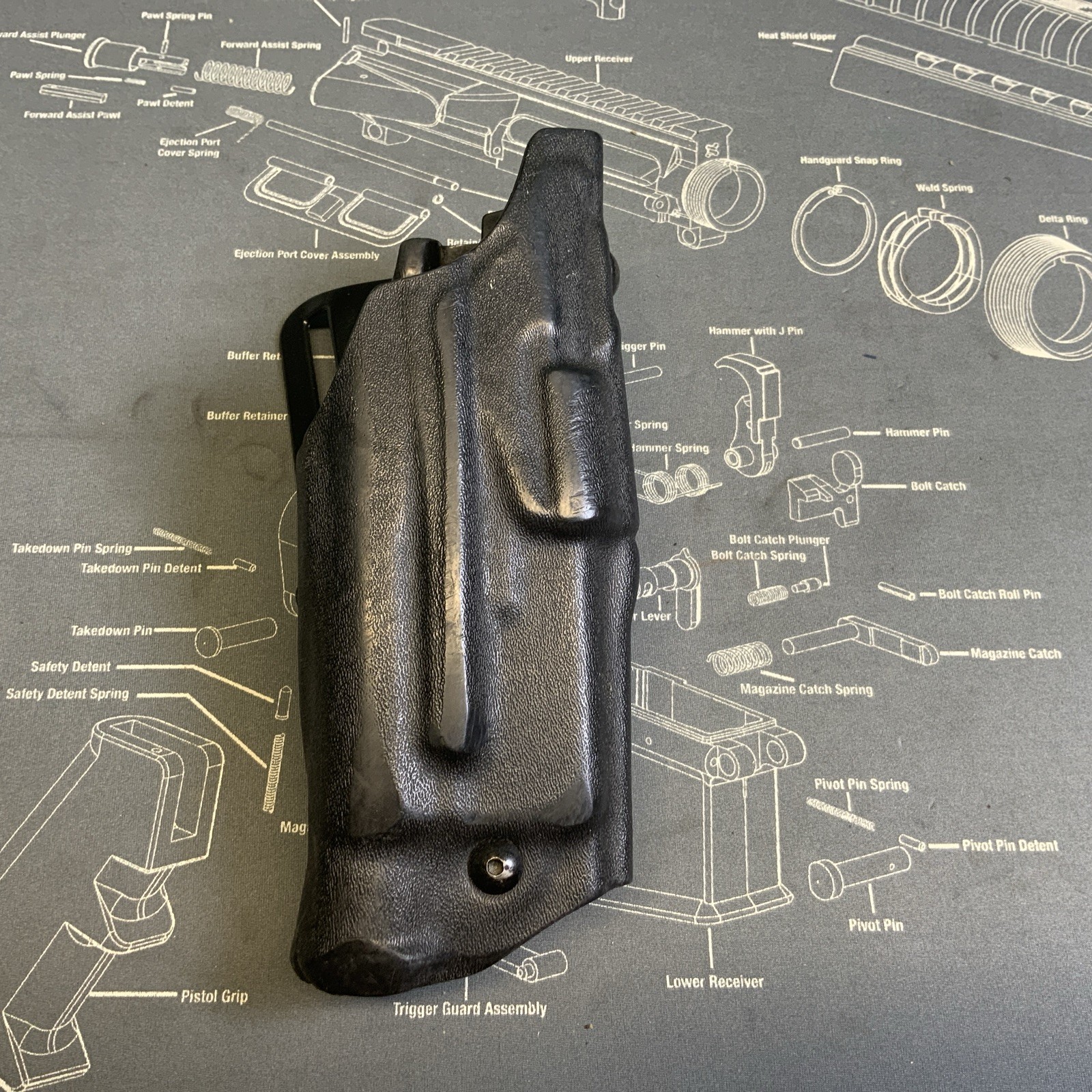 Safariland Kydex Duty Holster 6390-832 RH Glock 17/22 IT M3 Light