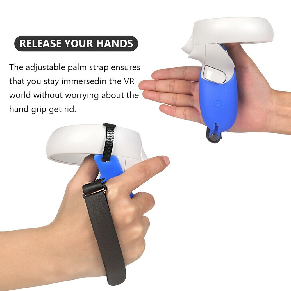 Handle Grip Cover Fixed Strap Protective Sleeve For Oculus Quest 2 Controller