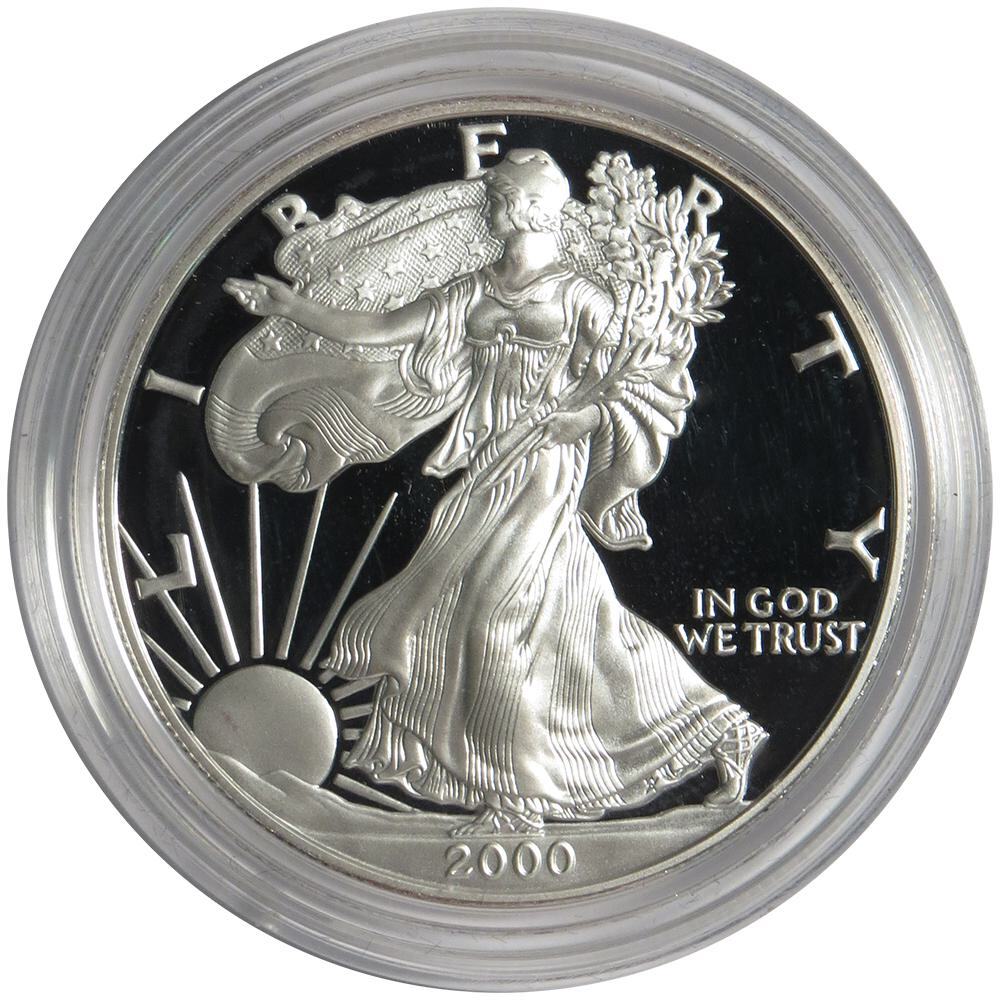 2000-P Proof American Silver Eagle (OGP)
