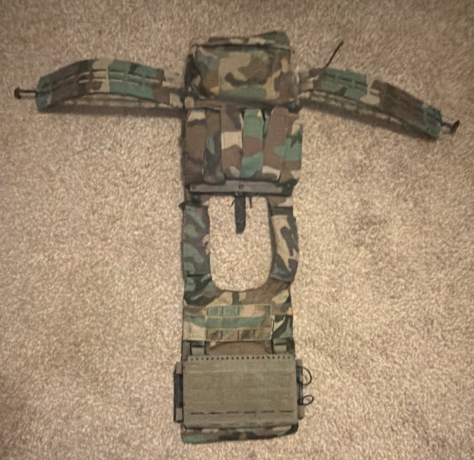 Spiritus systems LV 119 m81 camo, medium plate bag, large AXL cumberbun￼